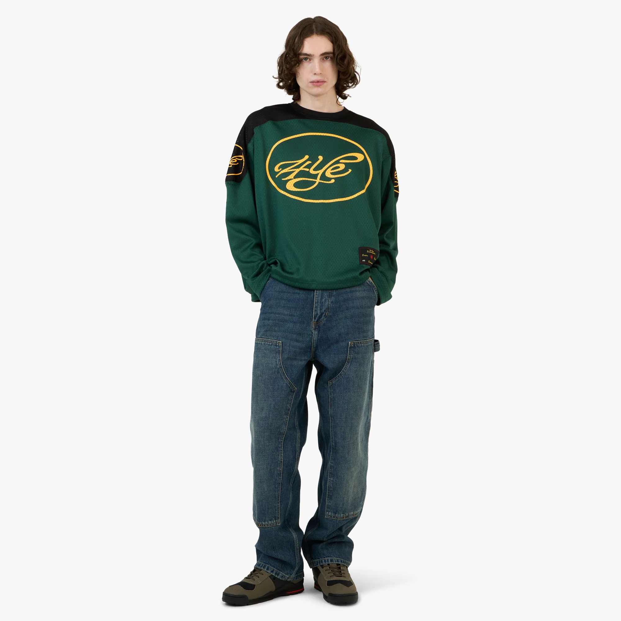 4YE Signature Mesh Jersey Dark Green / Black - Image 6