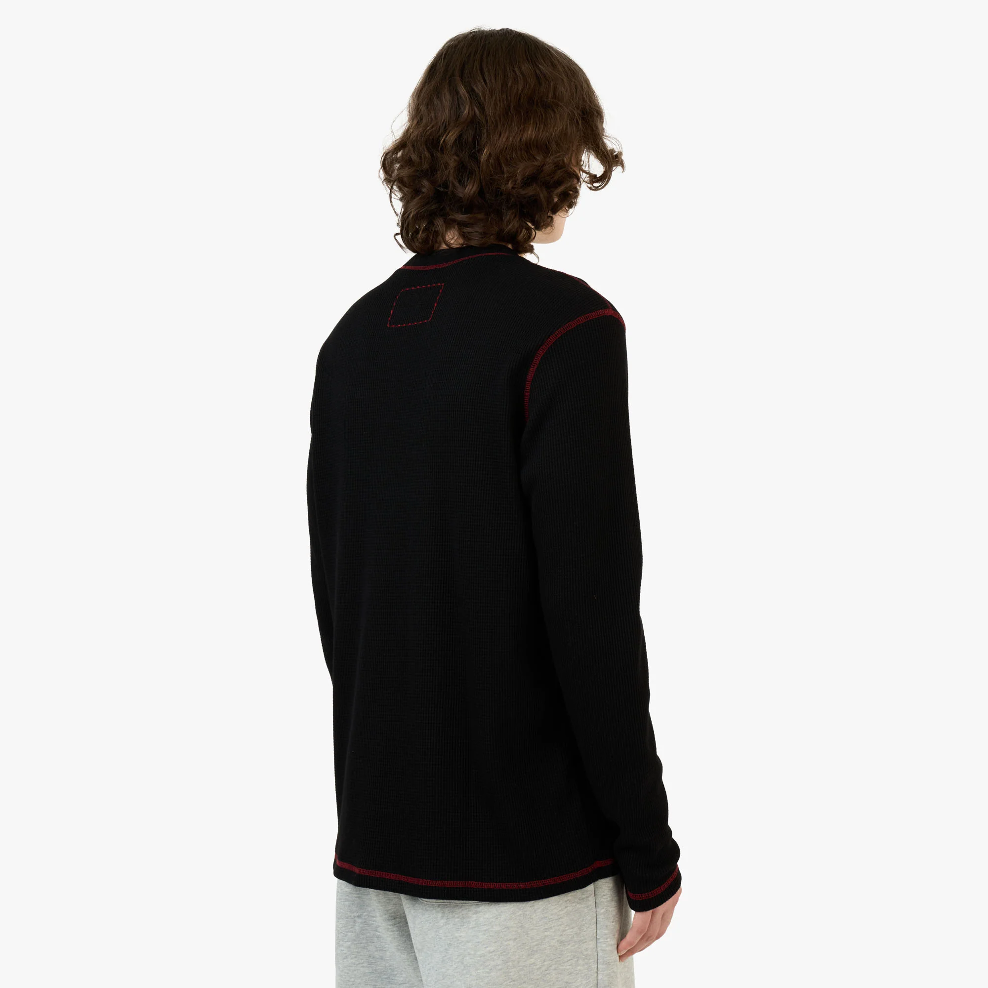 4YE Signature Waffle Top Black / Red - Image 3