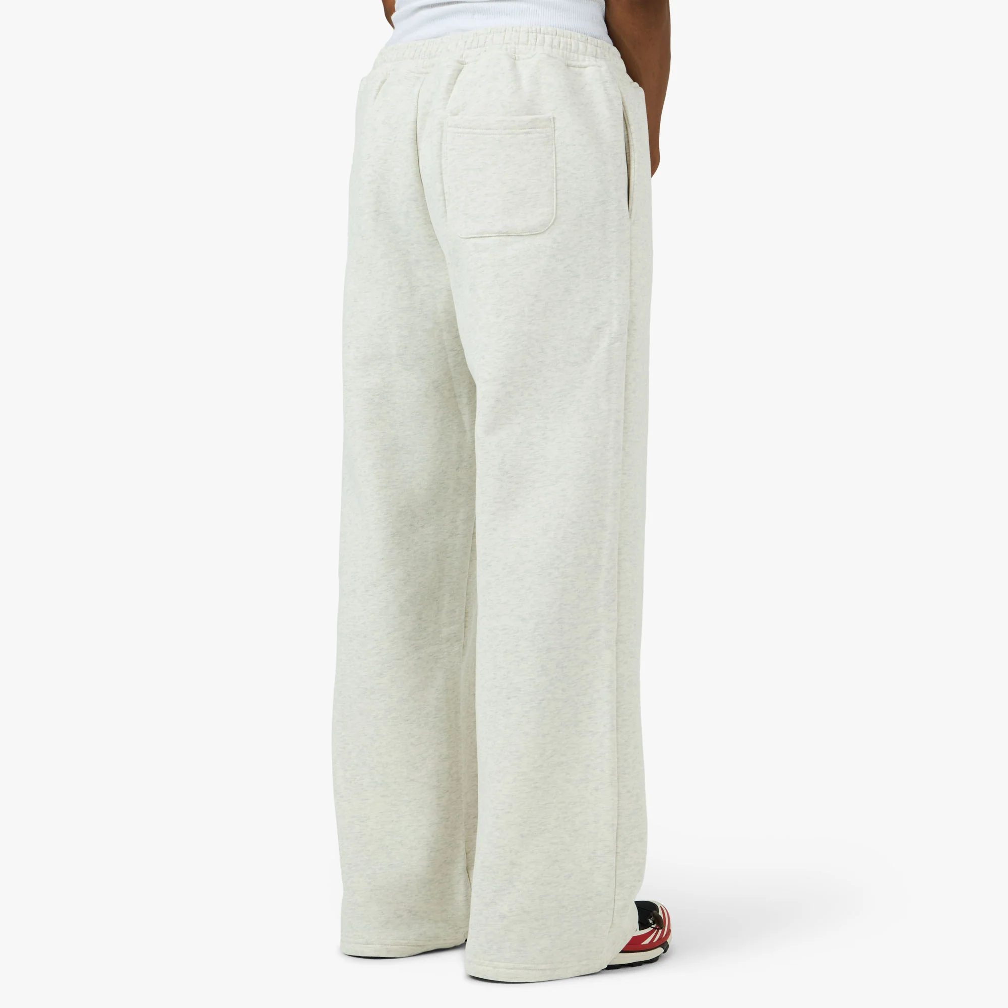 4YE Signature Wide Pant Birch Heather Grey / Red - Image 3