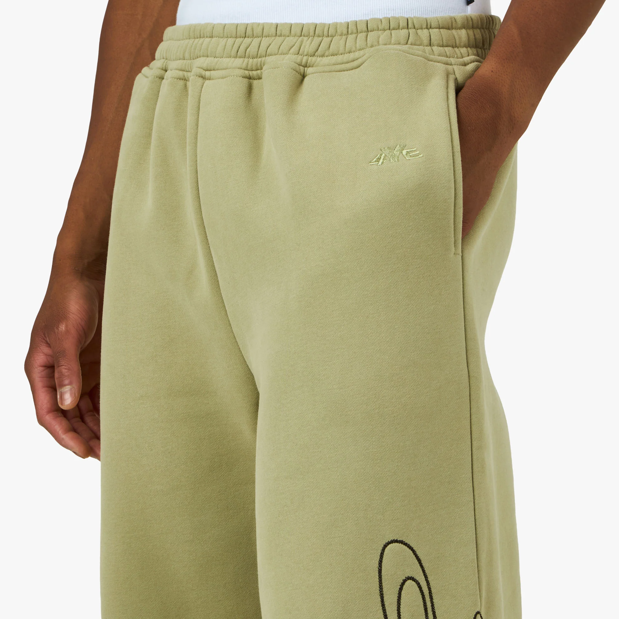 4YE Signature Wide Pant Sage / Black - Image 4