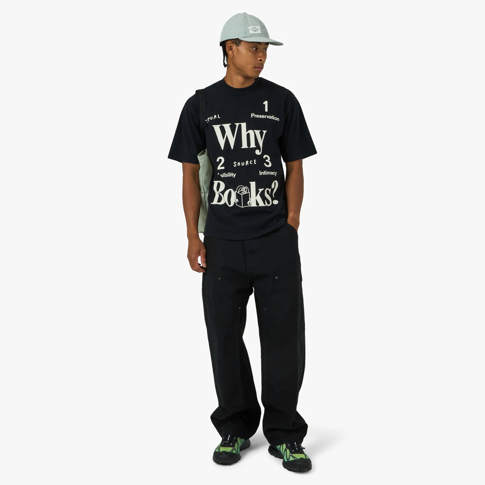 Actual Source Why Books T-Shirt Black - Image 6