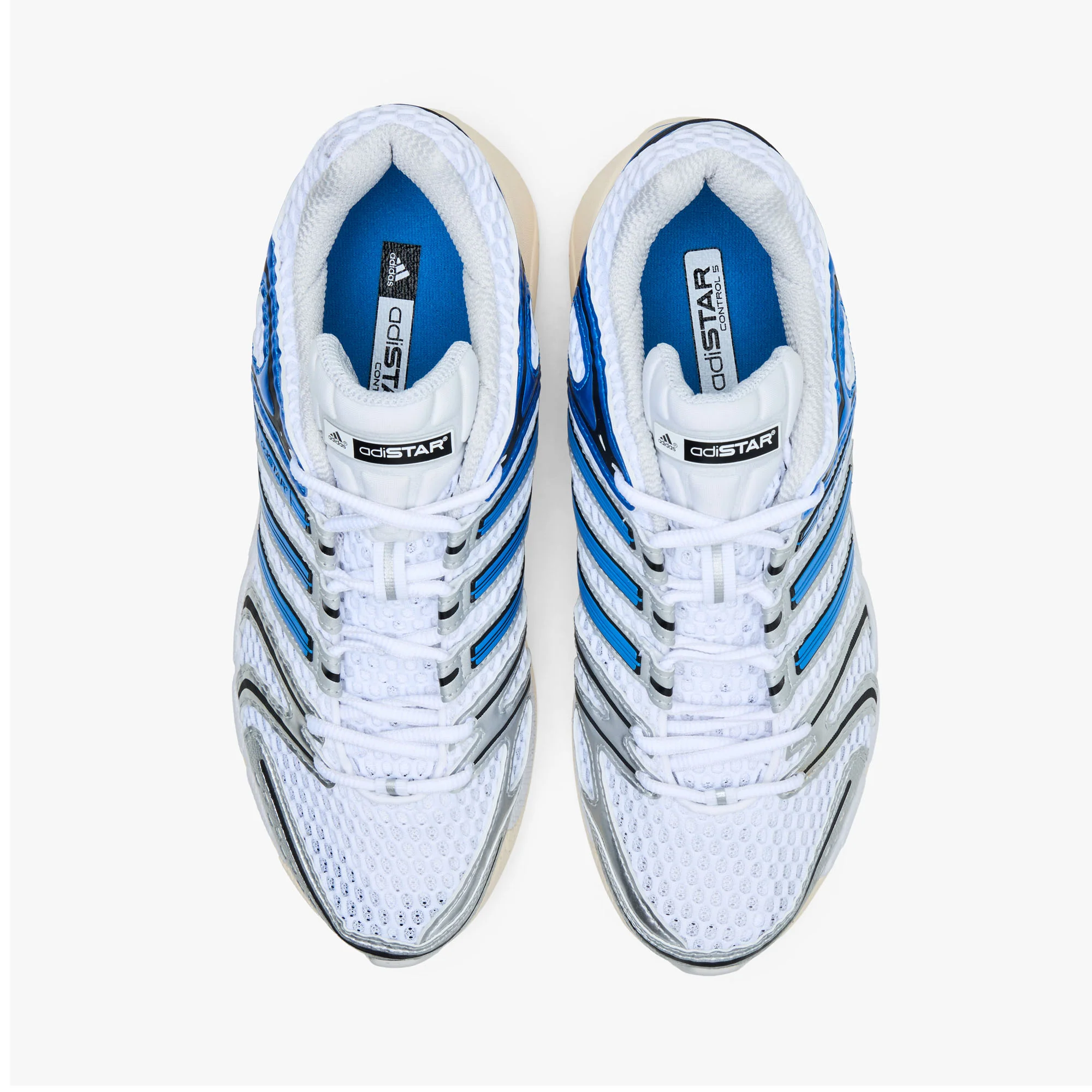 adidas Adistar Control 5 Ftwr White / Lucid Ray Blue - Dash - Image 4