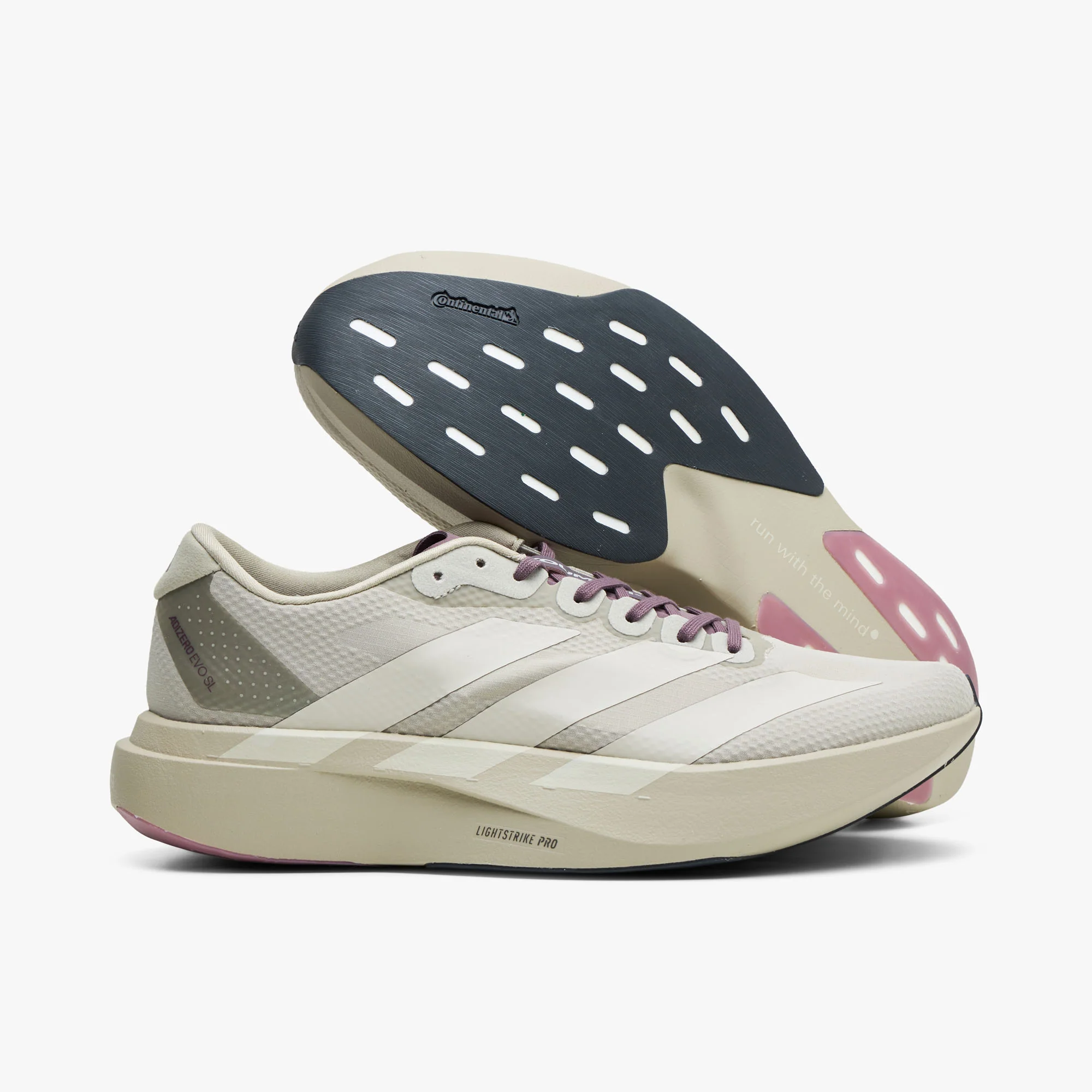 adidas Adizero EVO SL Woven HK Putty Grey / Alumina - Shadow - Image 3