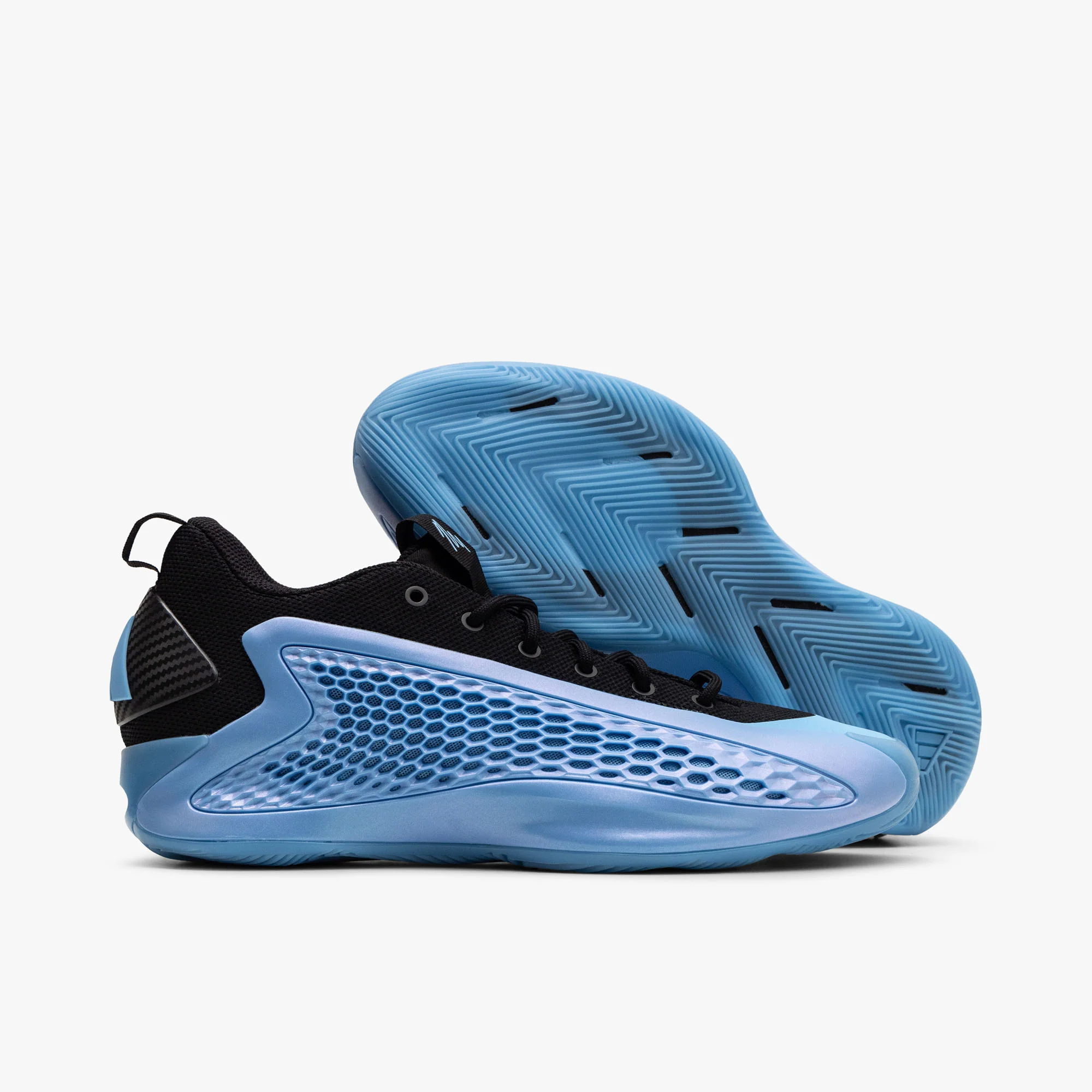 adidas Anthony Edwards 1 Low Blue Burst / Core Black - Cloud White - Image 2