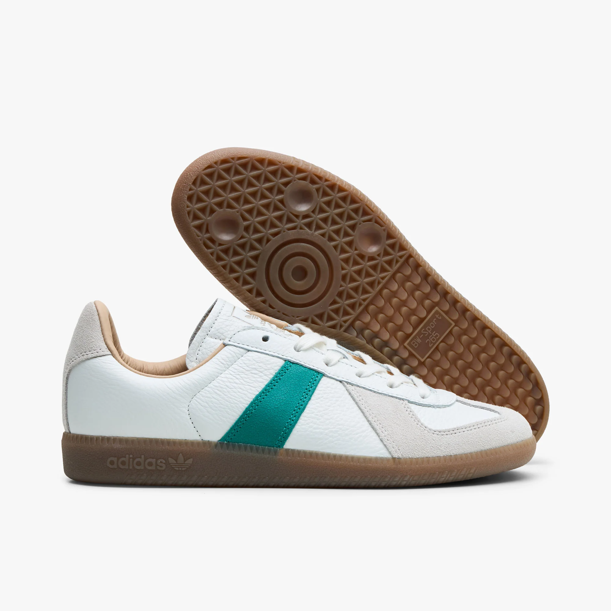 adidas BW Army Core White / Power Green - Gum - Image 3
