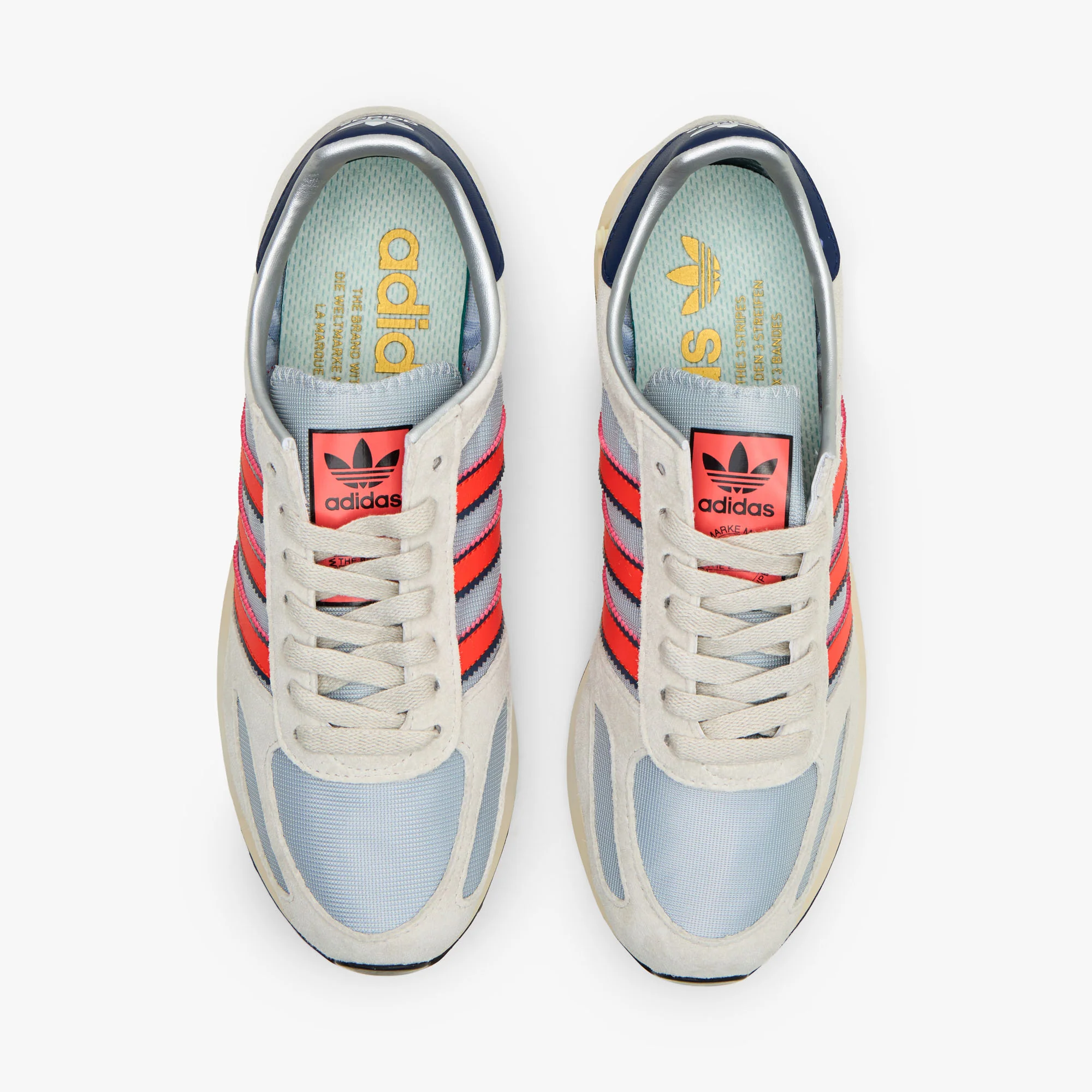 adidas LA Trainer OG Silver Metallic  / Dark Blue - Image 5