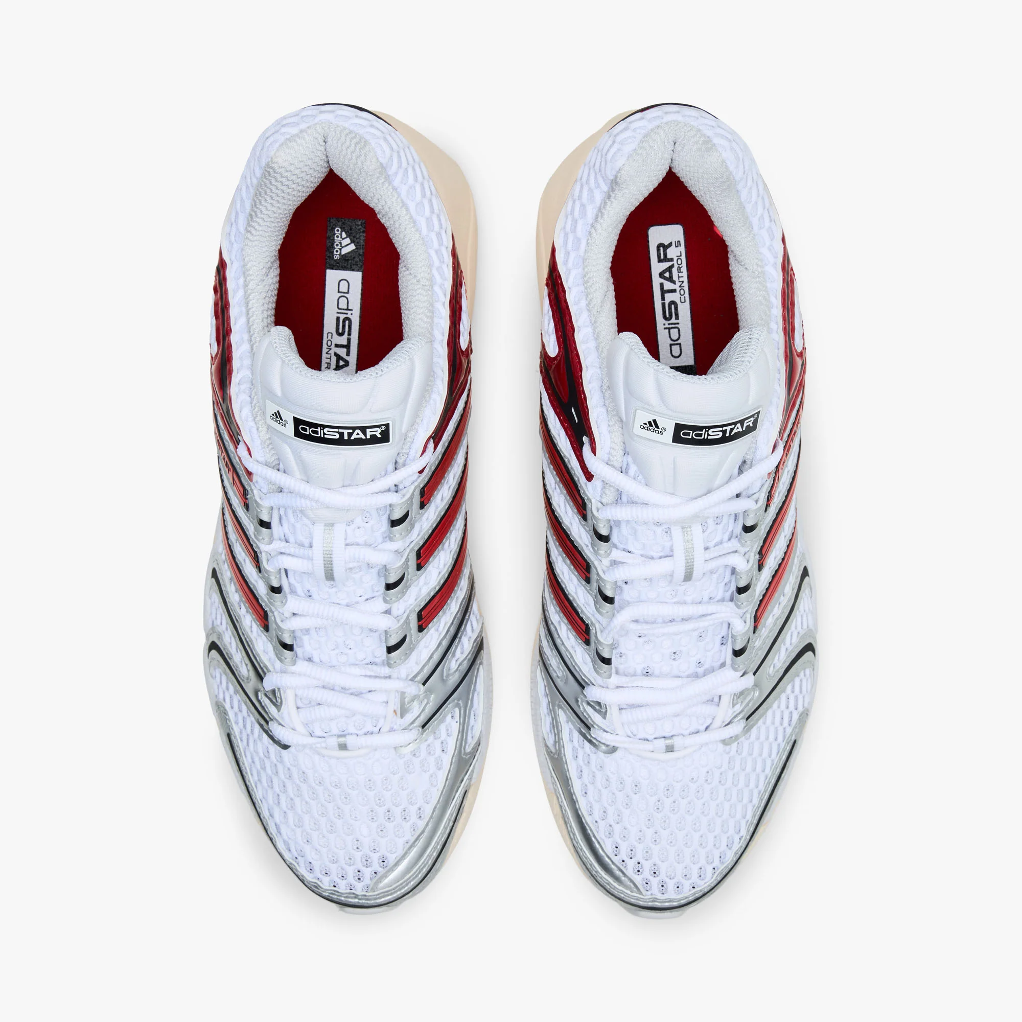 adidas Originals Adistar Control 5 Ftwr White / Better Scarlet Grey - Image 4
