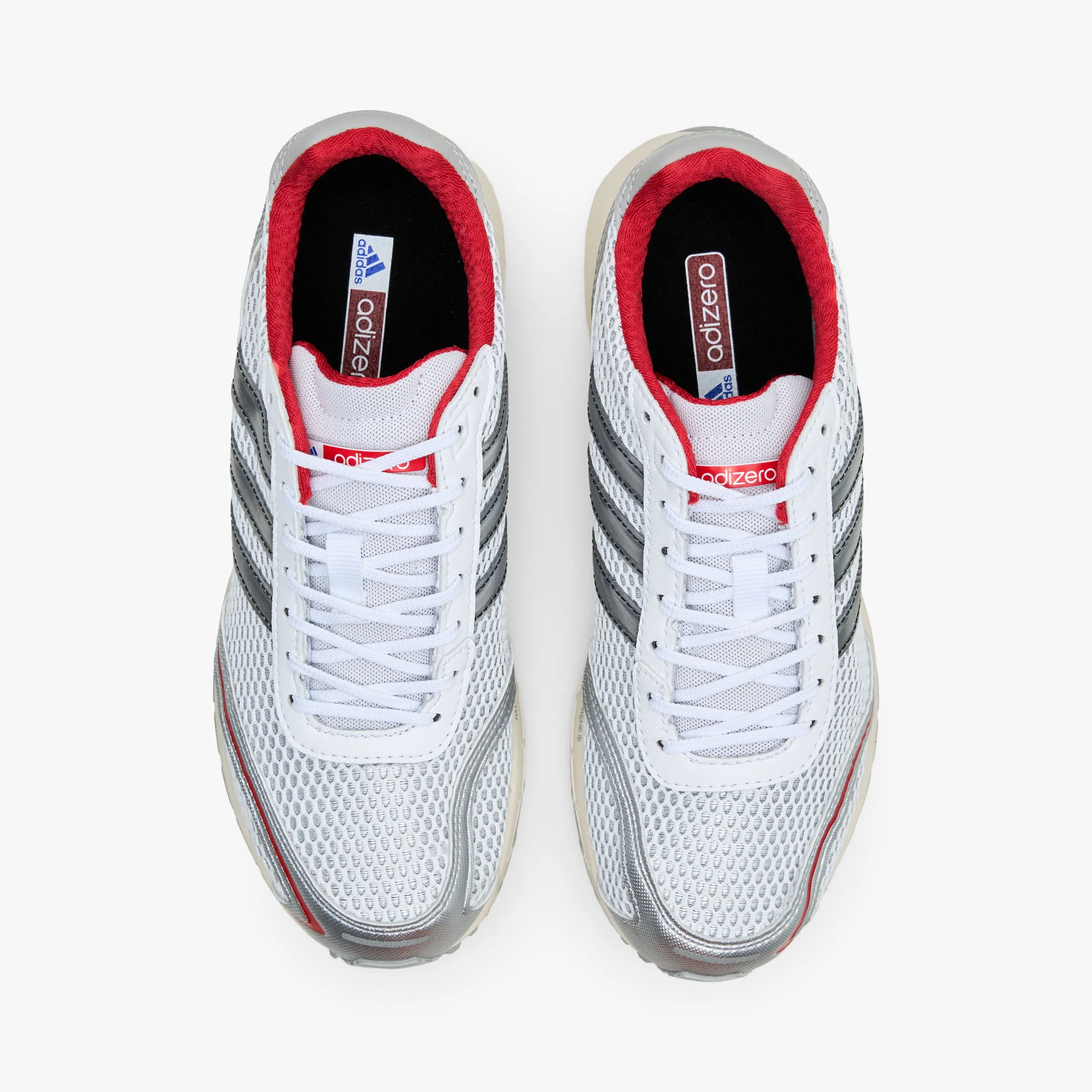 adidas Women's Adizero Adios OG Silver Metallic / Black - Better Scarlet - Image 4