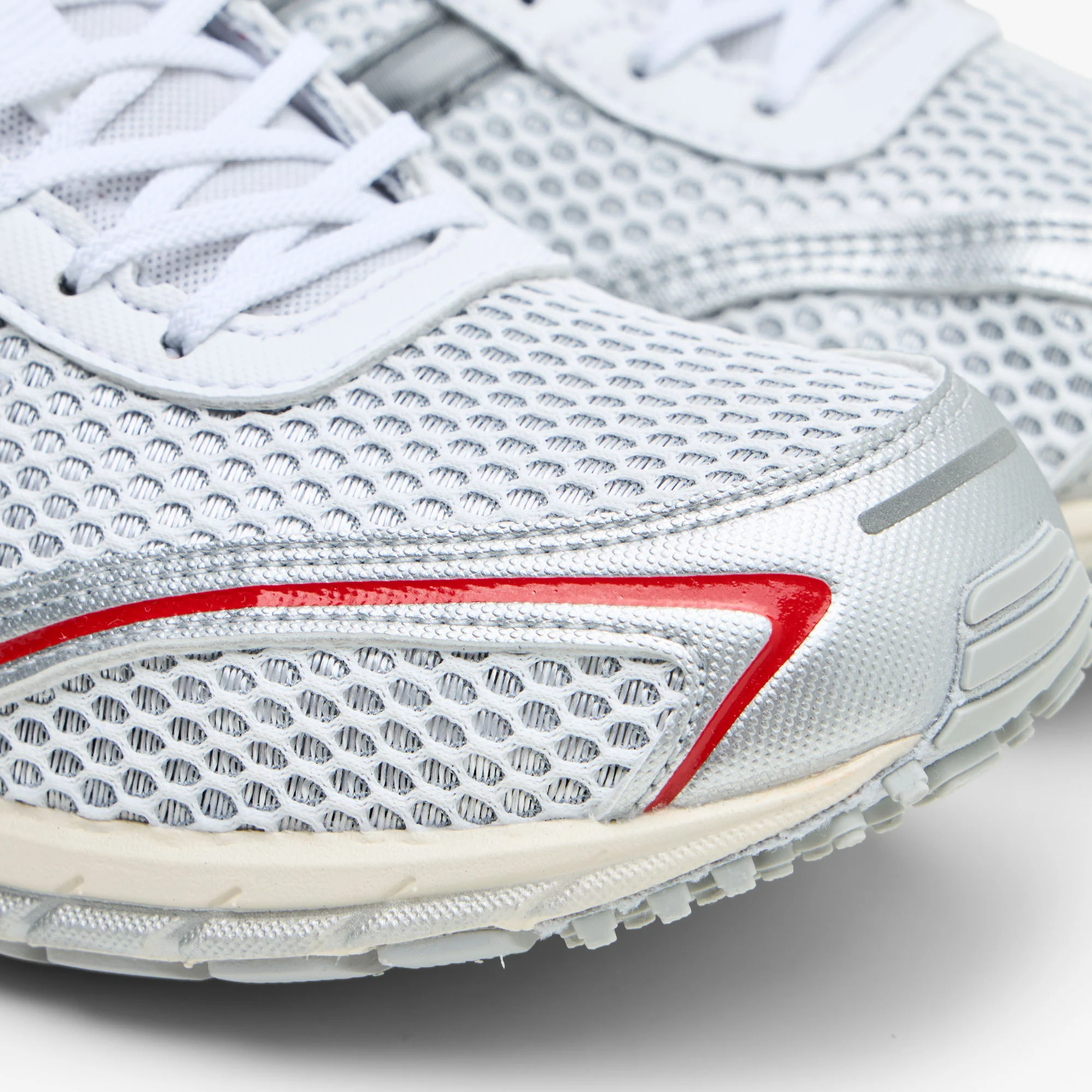 adidas Women's Adizero Adios OG Silver Metallic / Black - Better Scarlet - Image 5