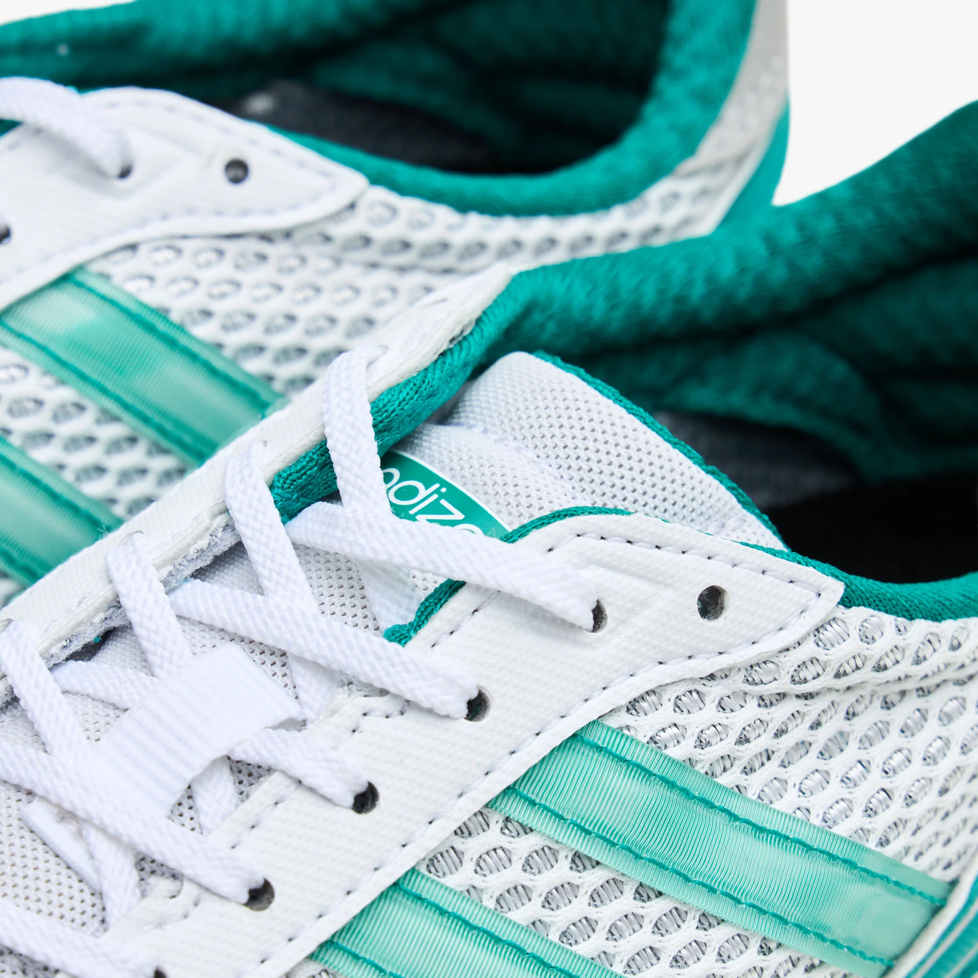 adidas Women's Adizero Adios OG Silver Metallic / Core Black - Power Green - Image 6