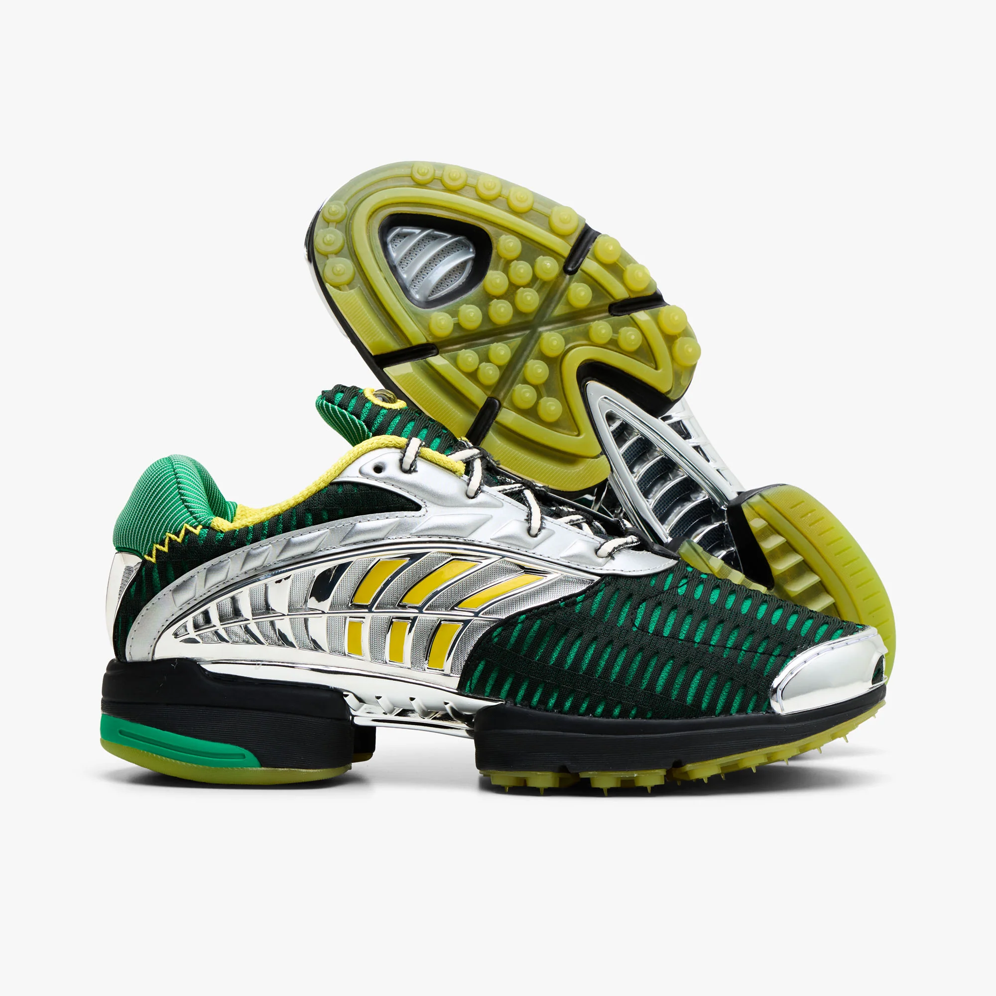 adidas x Brain Dead Climacool 2 Core Black / Impact Yellow - Image 2
