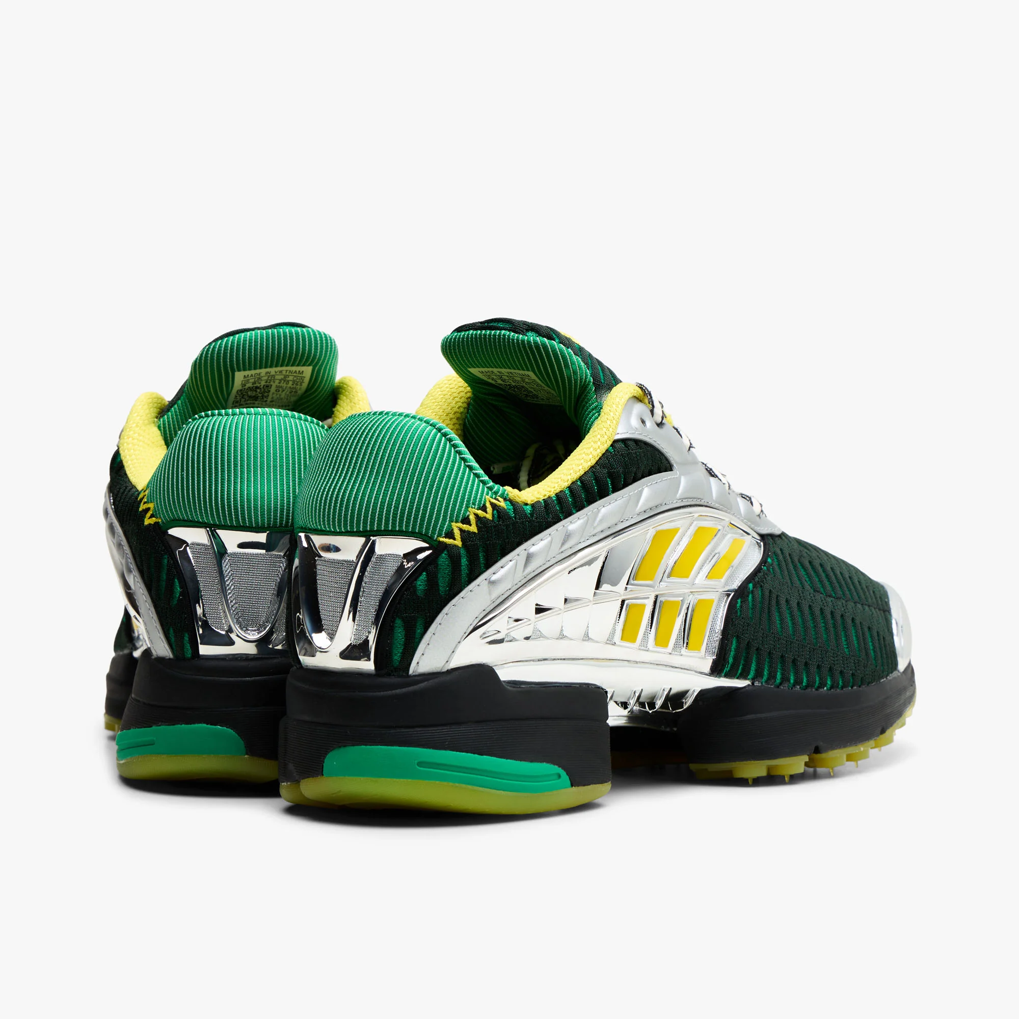 adidas x Brain Dead Climacool 2 Core Black / Impact Yellow - Image 4