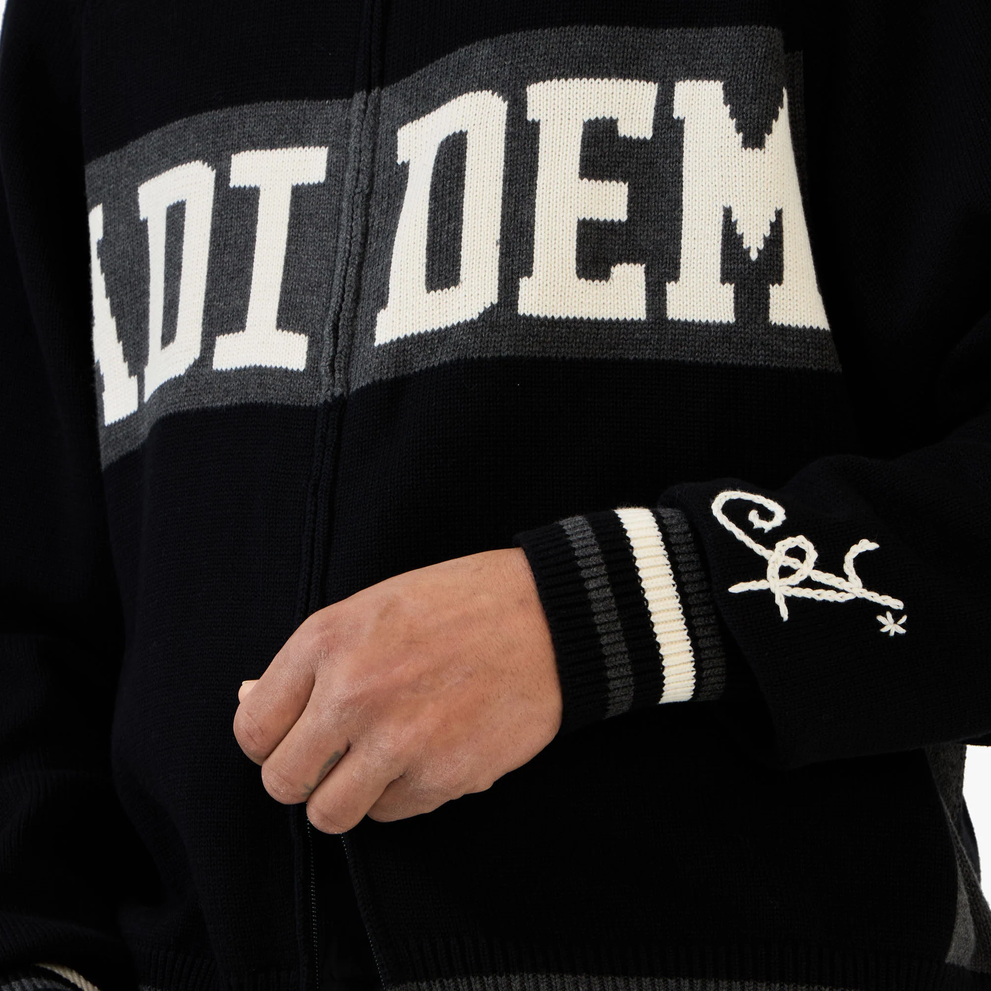 Adidem Astericks Knit Sport Sweater / Black - Image 6