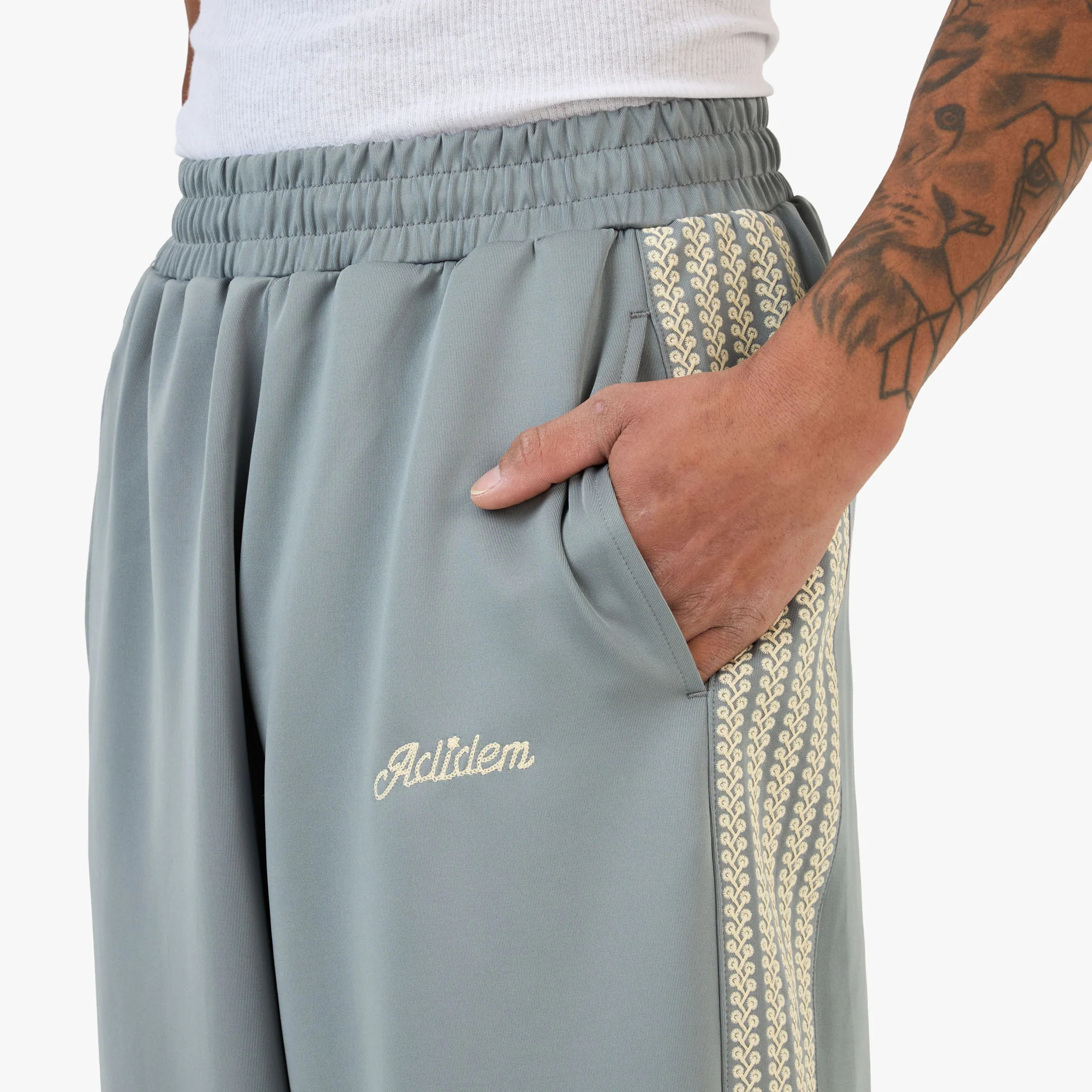 Adidem Asterisks Weave Track Pants / Teal - Image 4