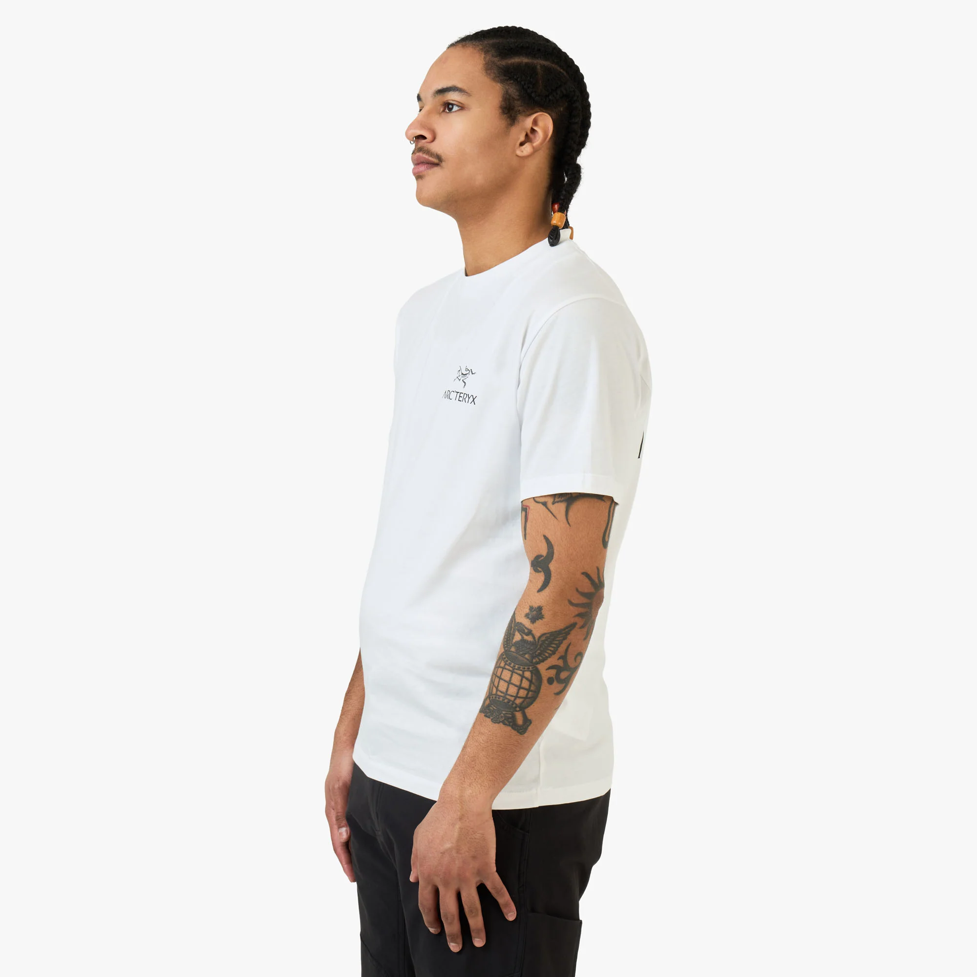 Arc'teryx Kragg SL Bird Word T-Shirt White Light / Black - Image 3