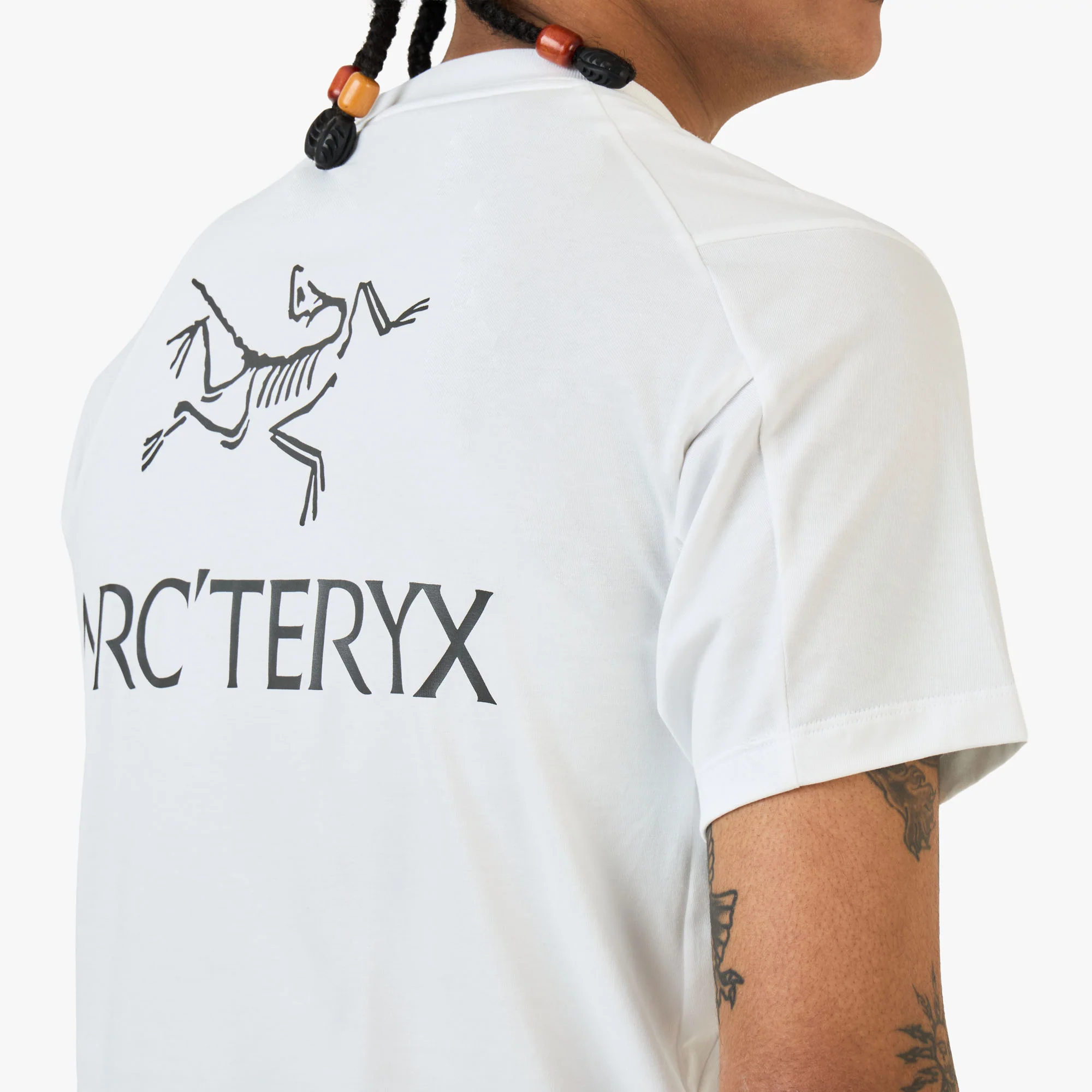 Arc'teryx Kragg SL Bird Word T-Shirt White Light / Black - Image 4