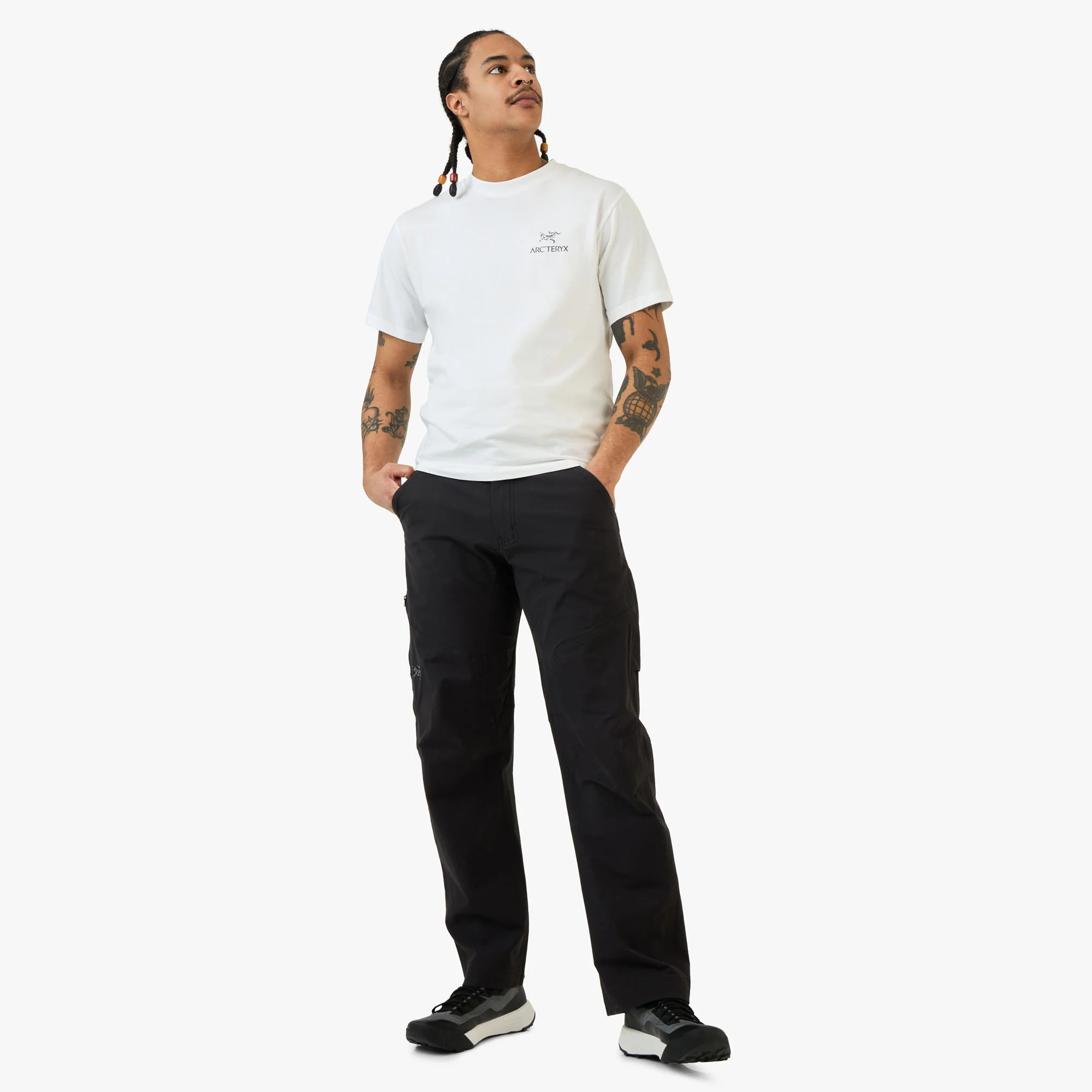 Arc'teryx Kragg SL Bird Word T-Shirt White Light / Black - Image 6