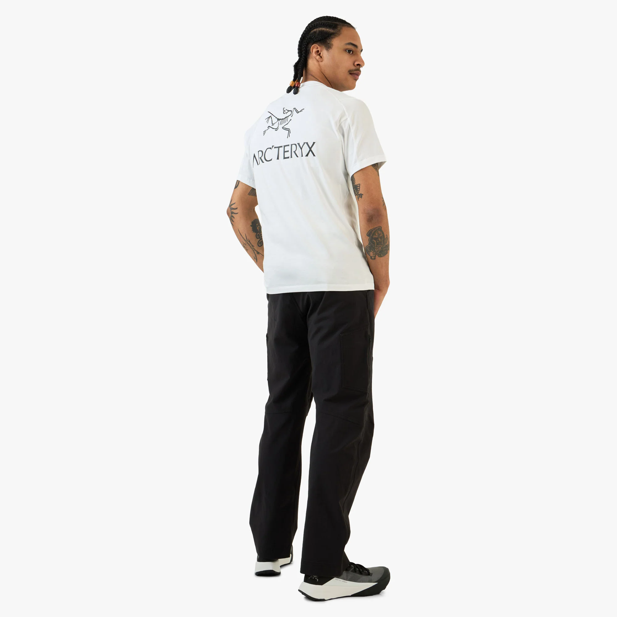 Arc'teryx Kragg SL Bird Word T-Shirt White Light / Black - Image 7