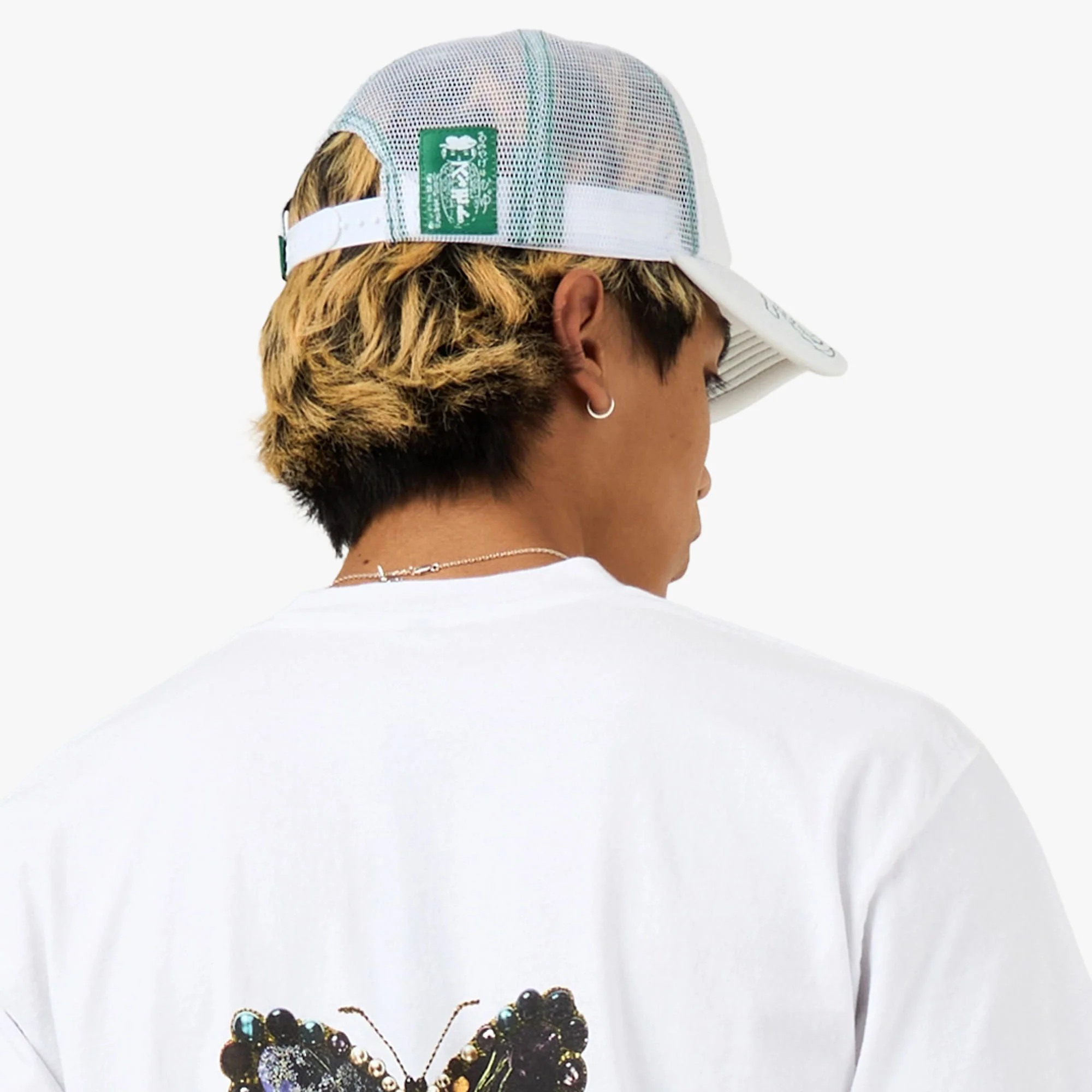 b.Eautiful b.i Foam Trucker Hat White / Green - Image 3