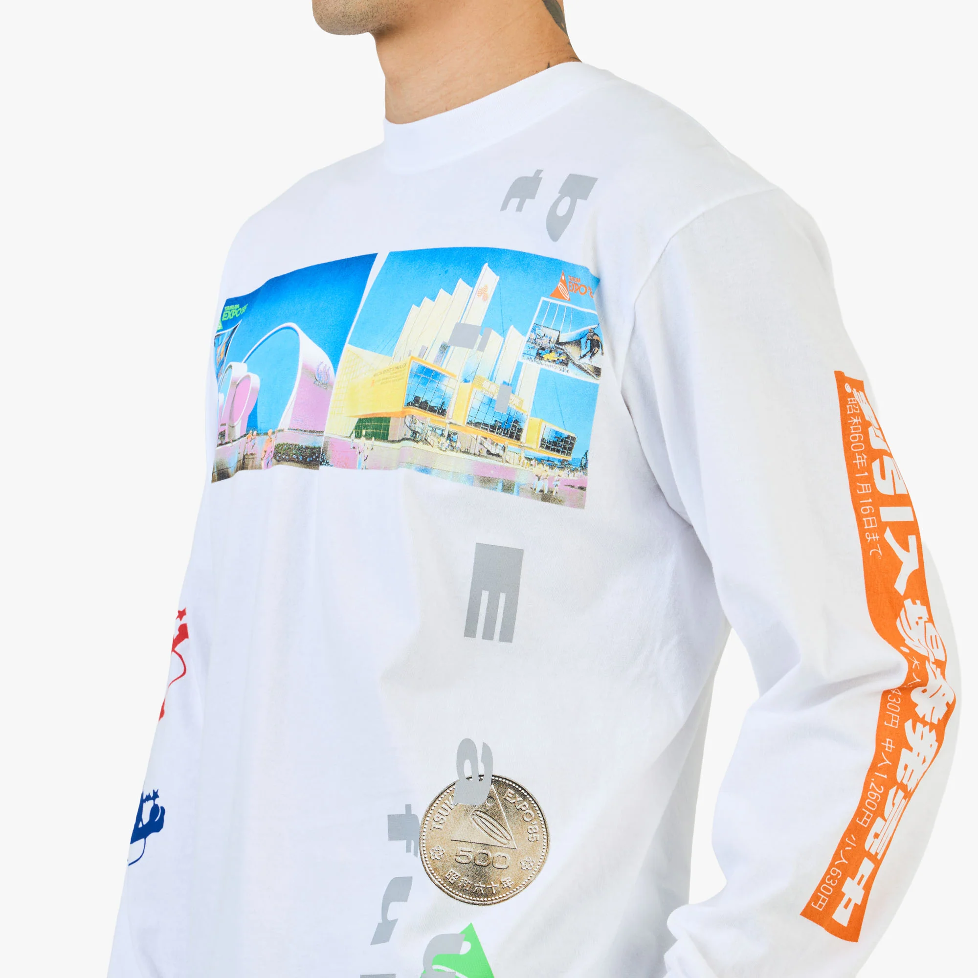 b.Eautiful Expo85 Longsleeve / White - Image 3