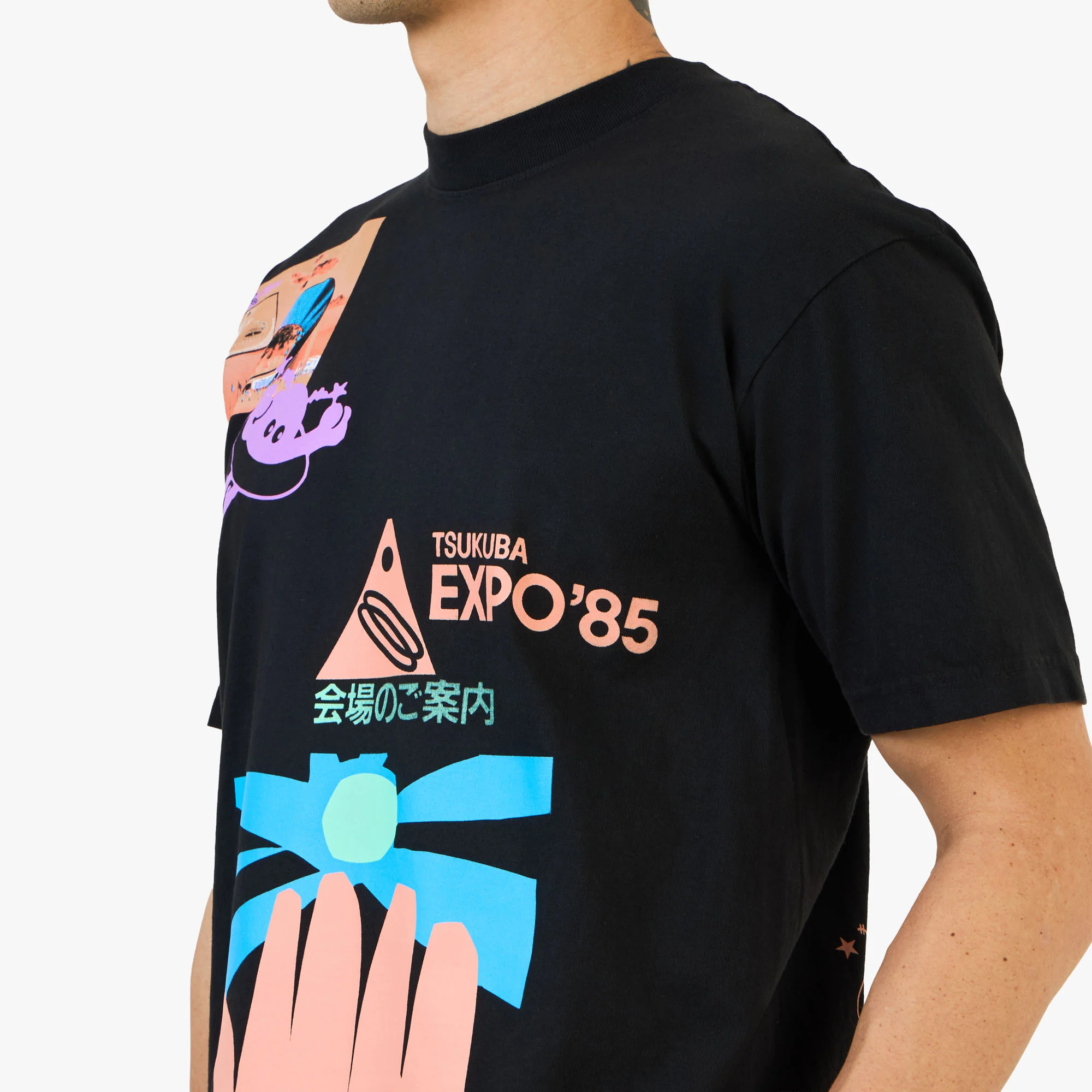 b.Eautiful Expo85 T-Shirt / Black - Image 3