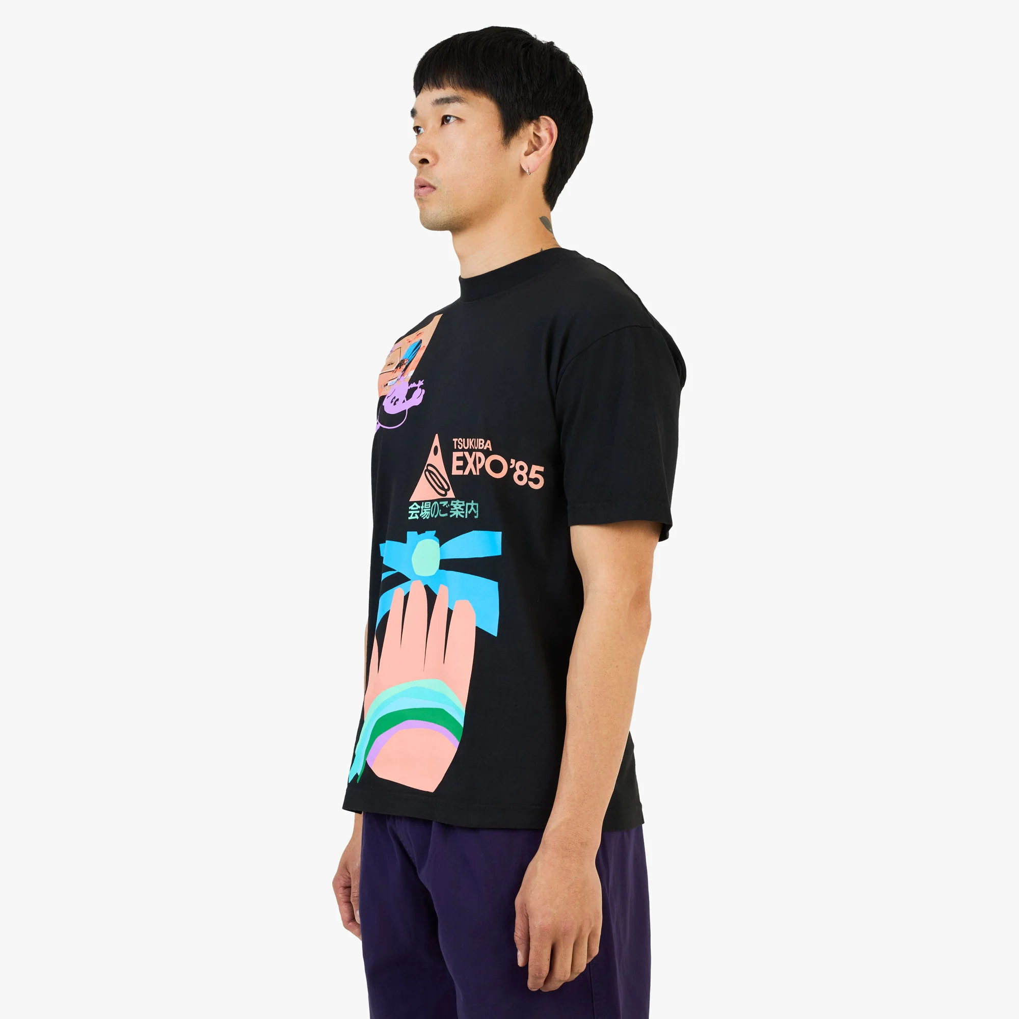 b.Eautiful Expo85 T-Shirt / Black - Image 5