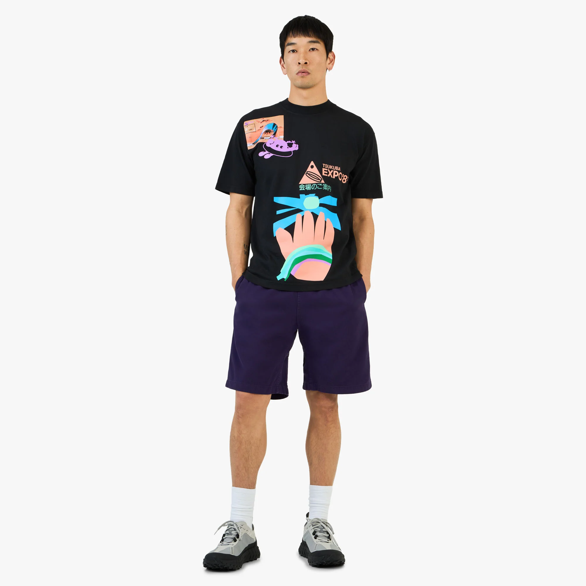 b.Eautiful Expo85 T-Shirt / Black - Image 6