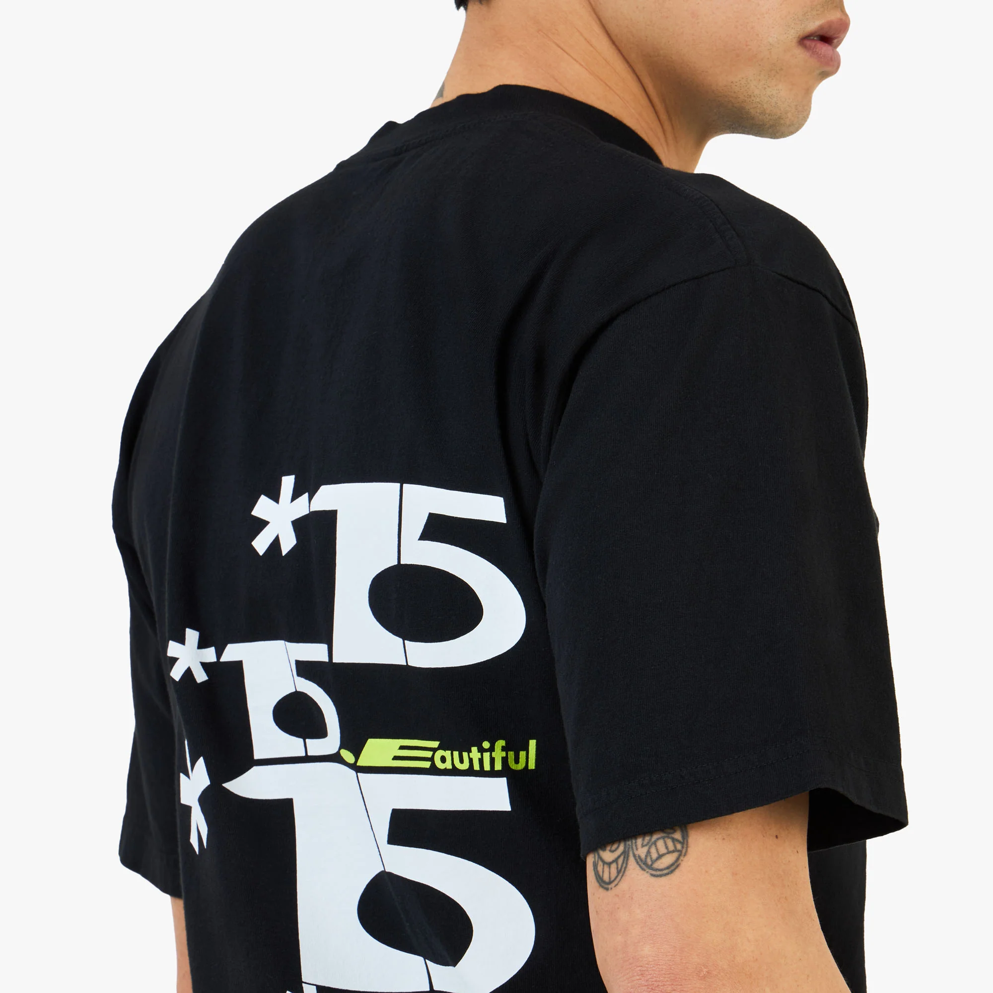 b.Eautiful Logo 15 T-Shirt / Black - Image 4