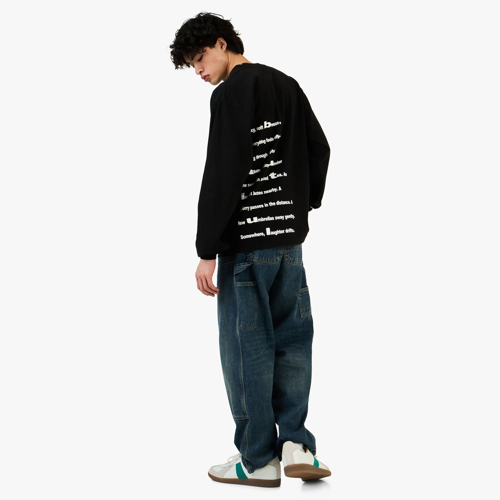 b.Eautiful Poem LS Shirt Black - Image 7