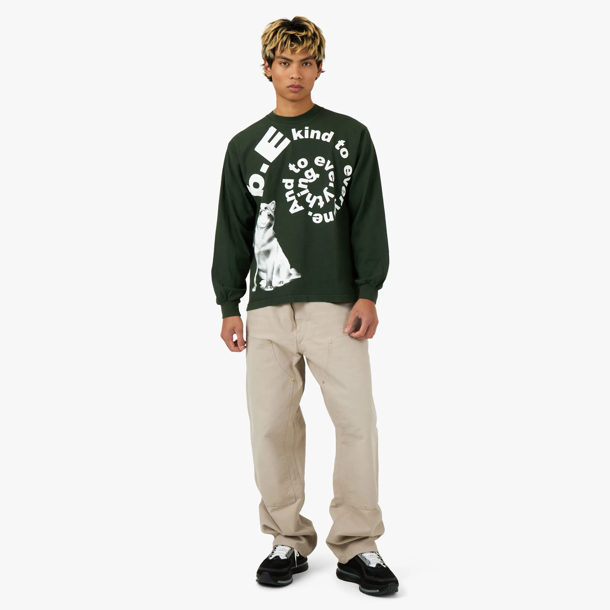 b.Eautiful Shiba Longsleeve Shirt Green - Image 6