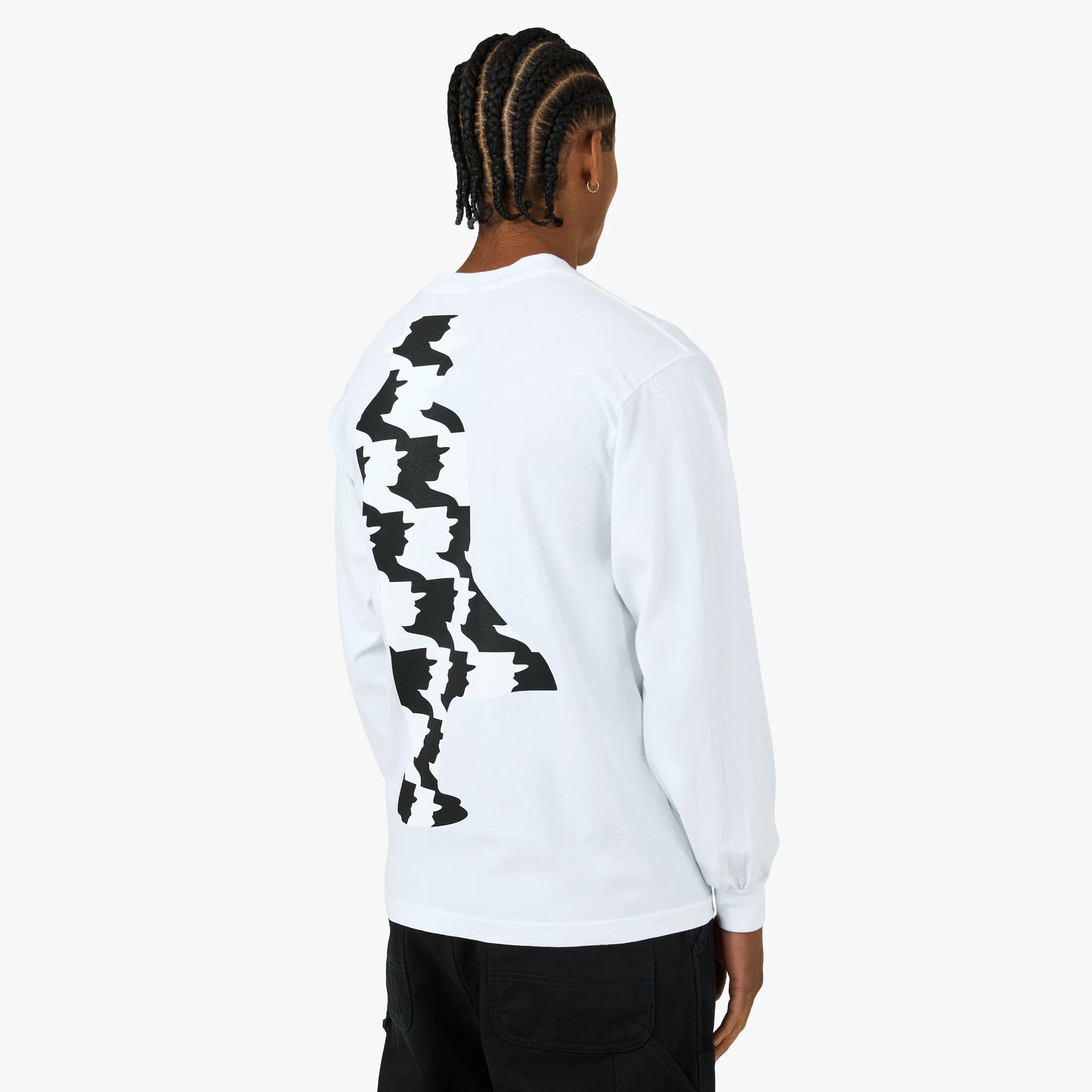 b.Eautiful Silhouette Long-Sleeve T-Shirt White - Image 3