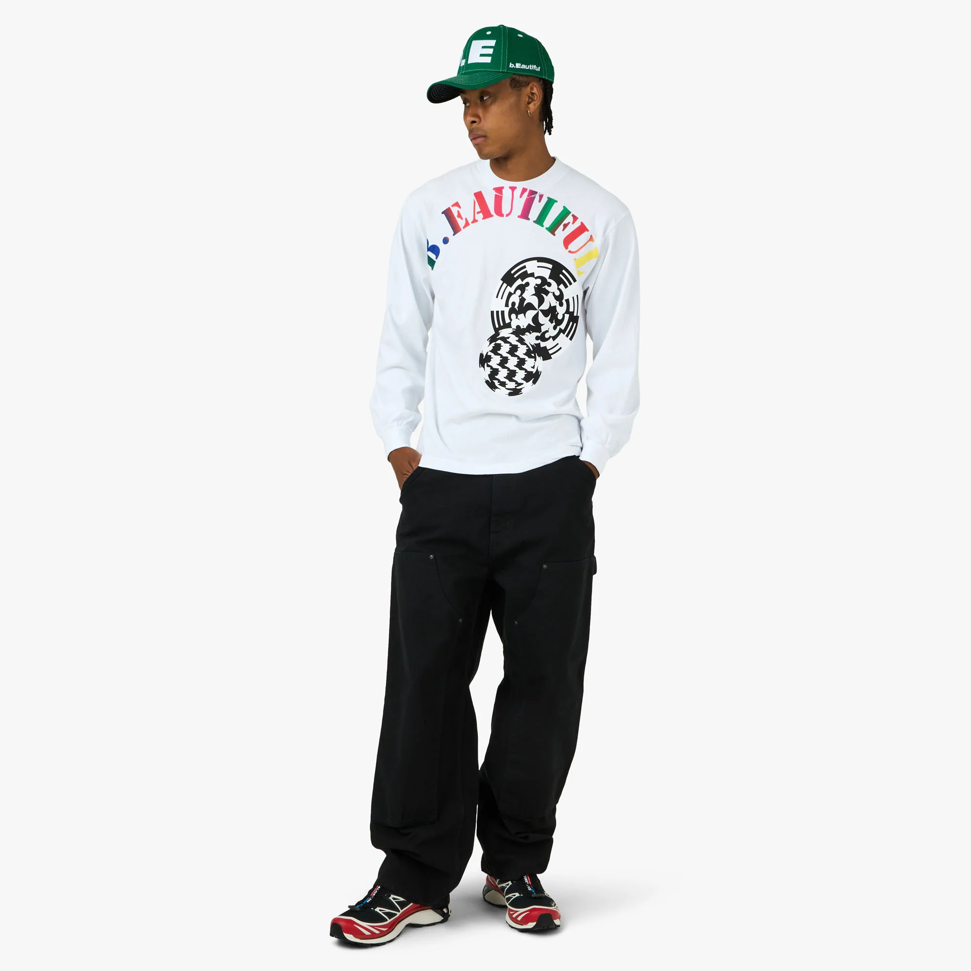 b.Eautiful Silhouette Long-Sleeve T-Shirt White - Image 6