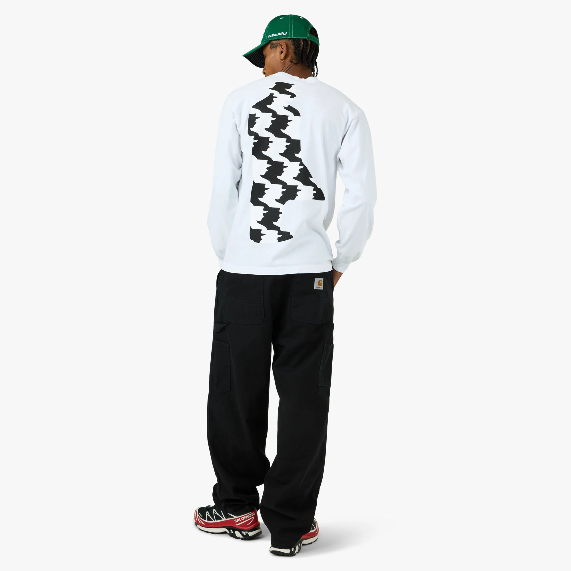 b.Eautiful Silhouette Long-Sleeve T-Shirt White - Image 7