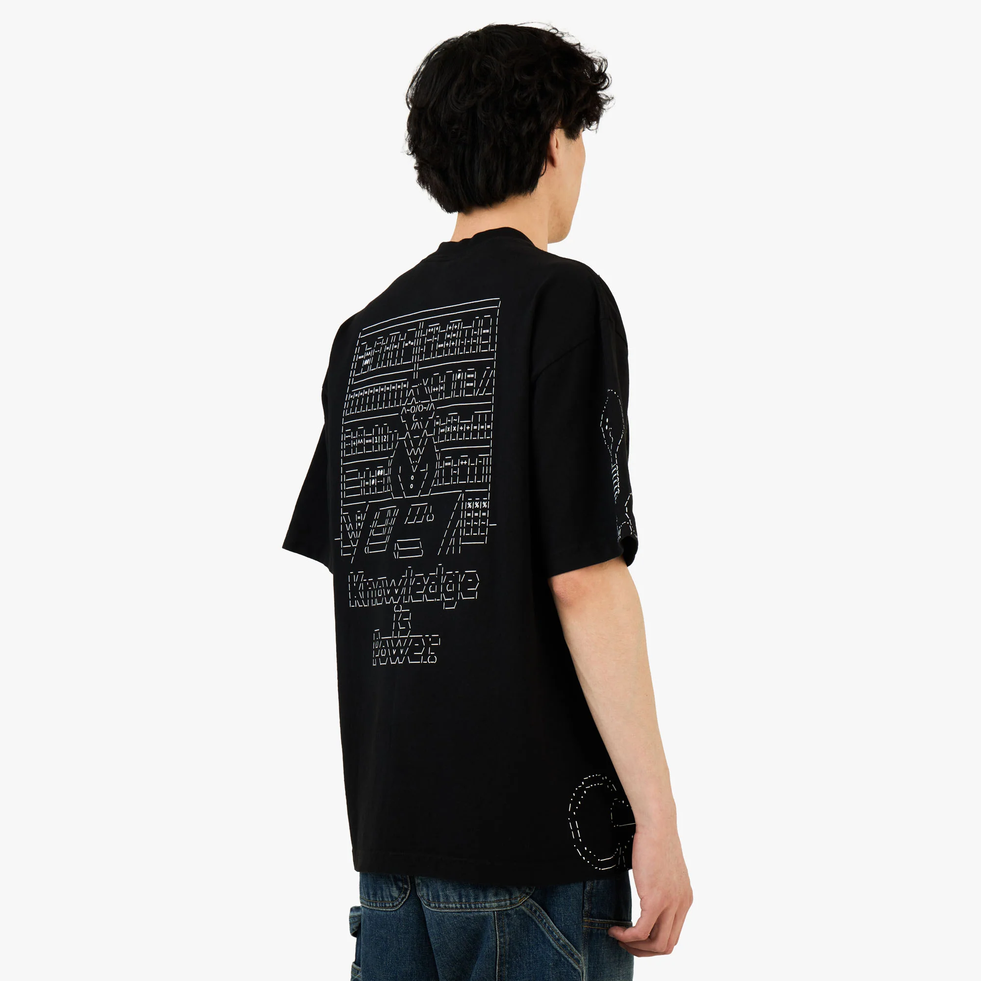 b.Eautiful Writing T-Shirt Black - Image 3
