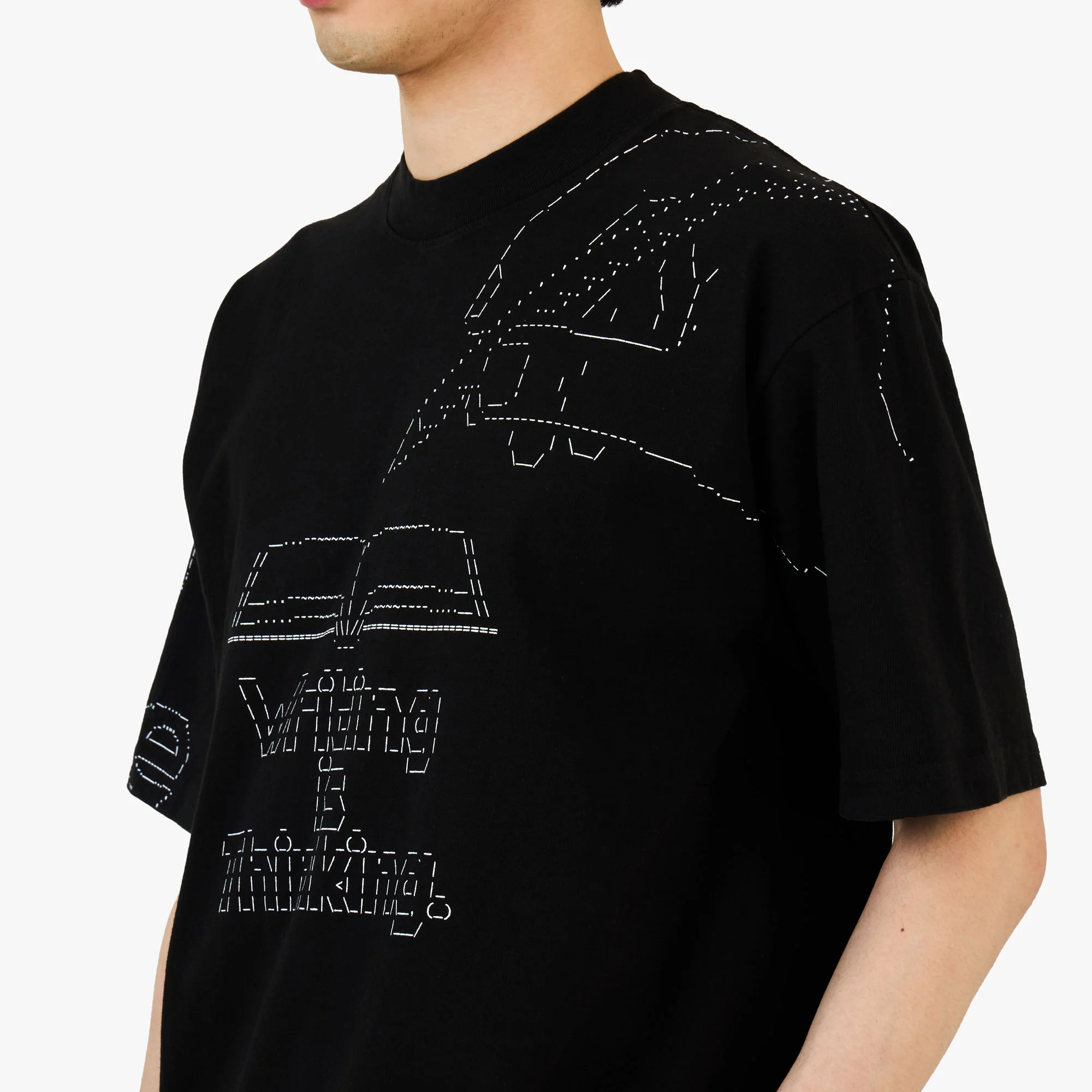 b.Eautiful Writing T-Shirt Black - Image 4