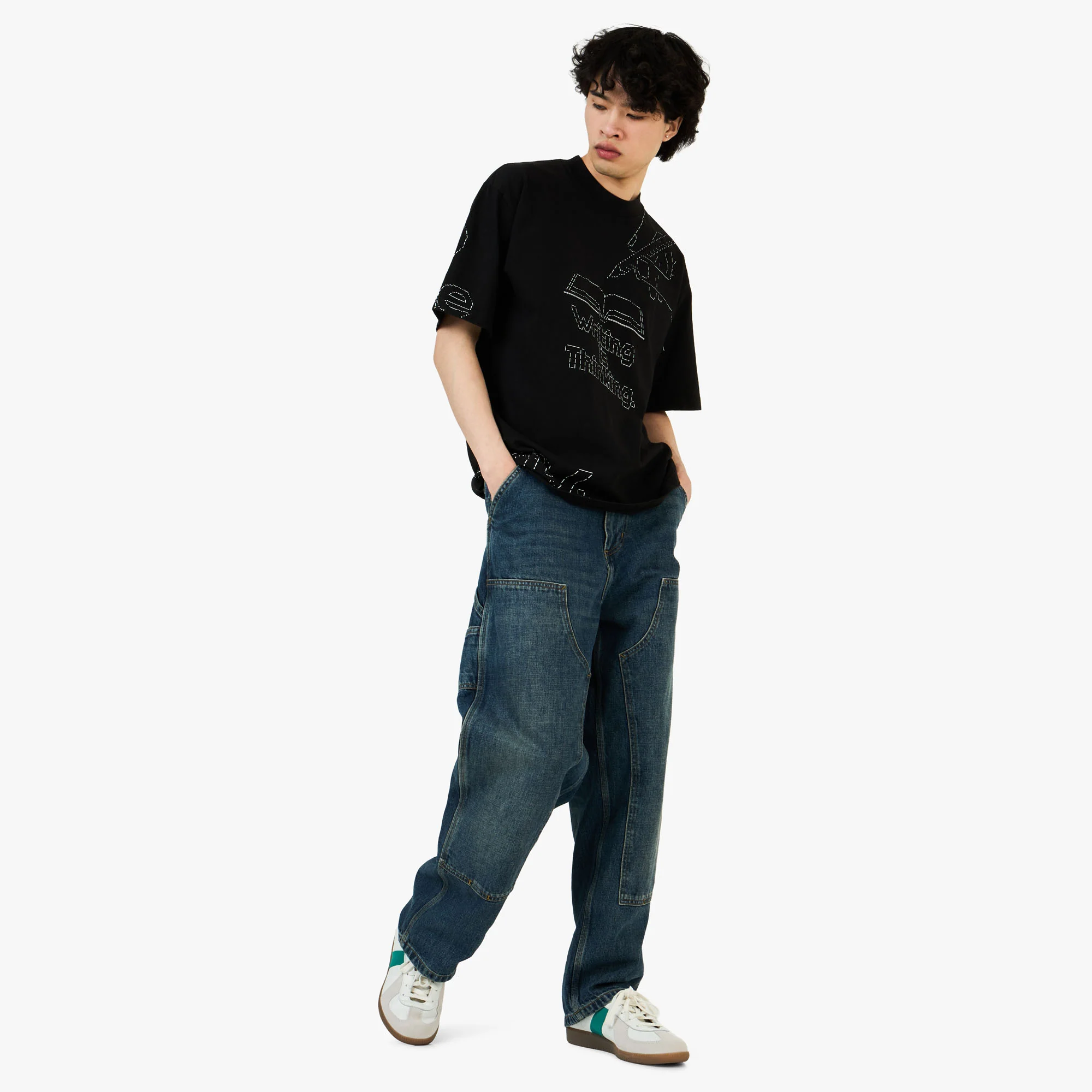 b.Eautiful Writing T-Shirt Black - Image 6