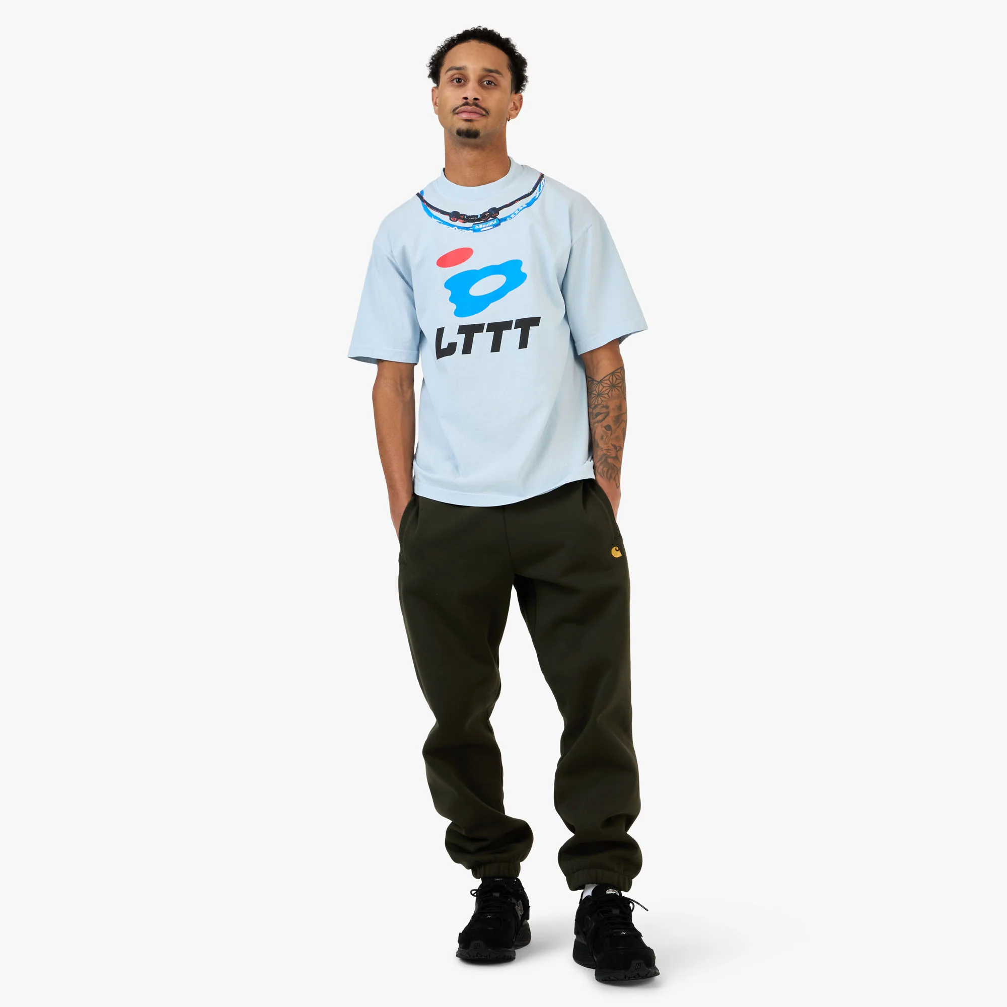 b.Eautiful x LTTT Joy T-Shirt Light Blue - Image 6