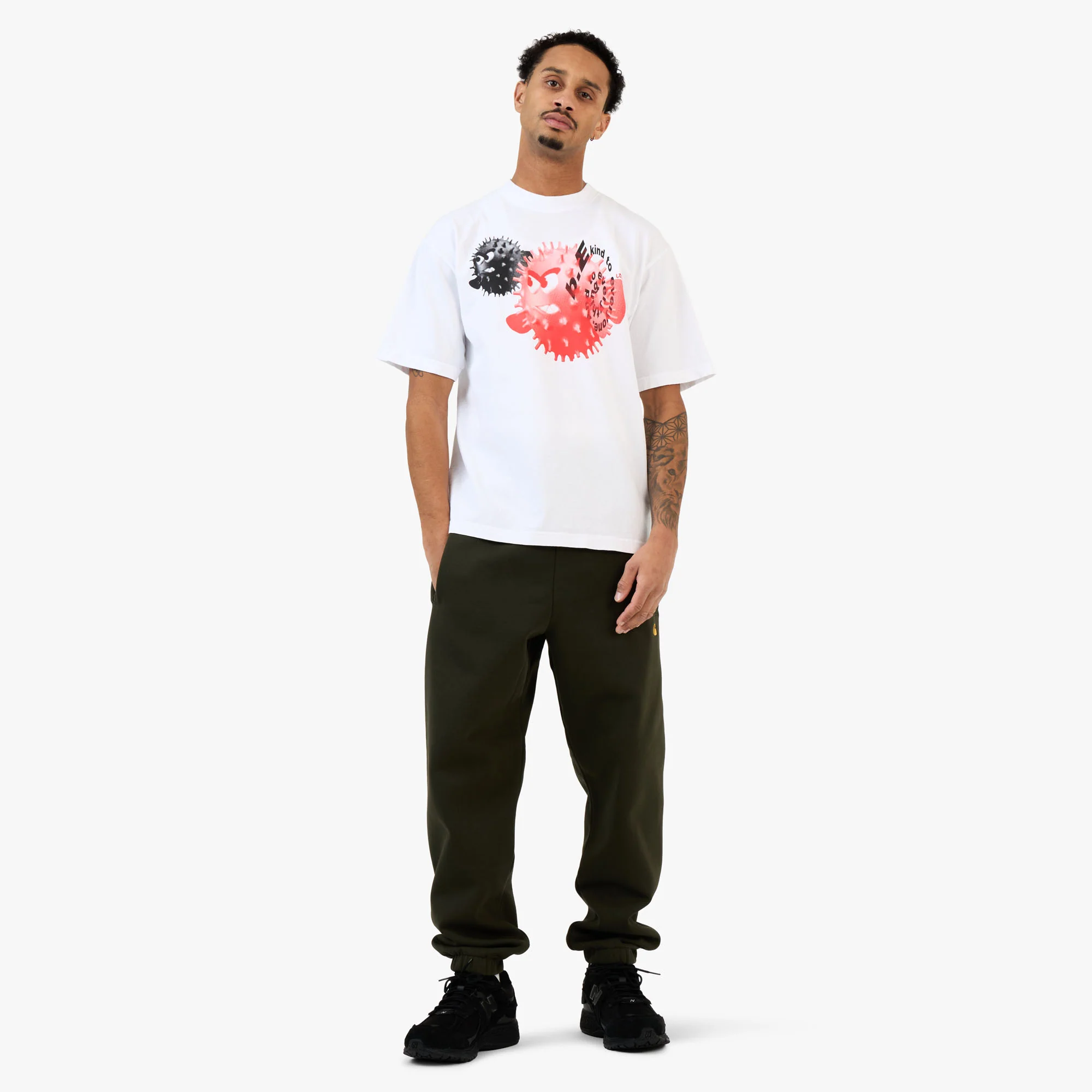 b.Eautiful x LTTT Puffy Fish T-Shirt White - Image 6