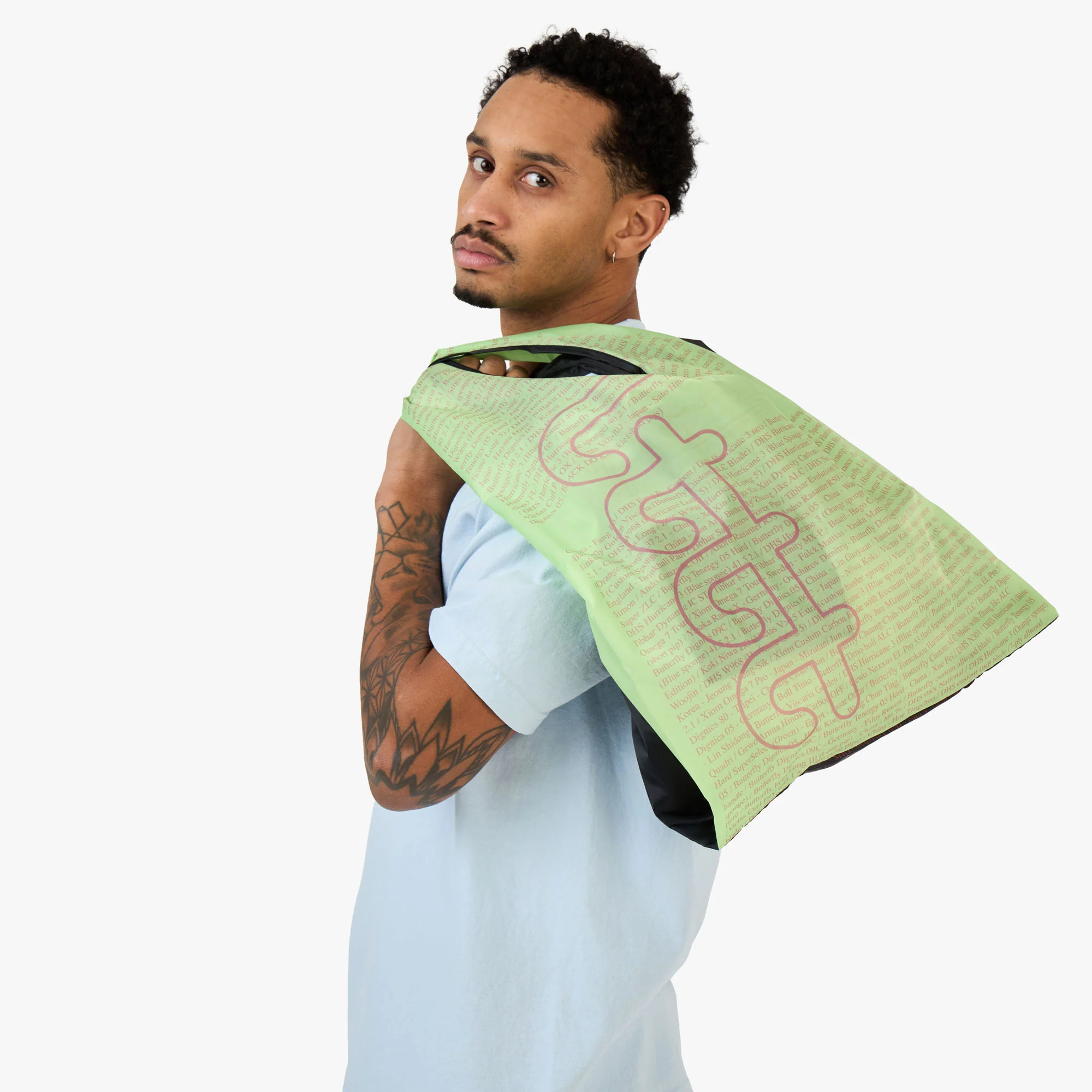b.Eautiful x LTTT Times Reusable Bag Black/Lime - Image 7