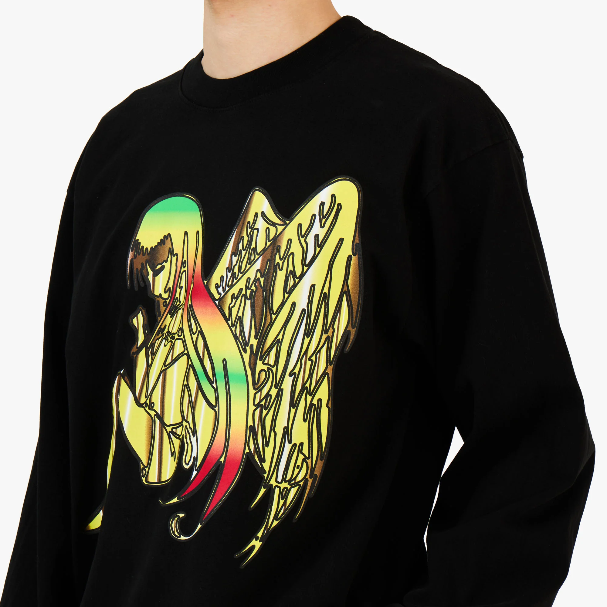 b.Eautiful x Sara Yukiko b.e Angel LS Shirt Black - Image 4