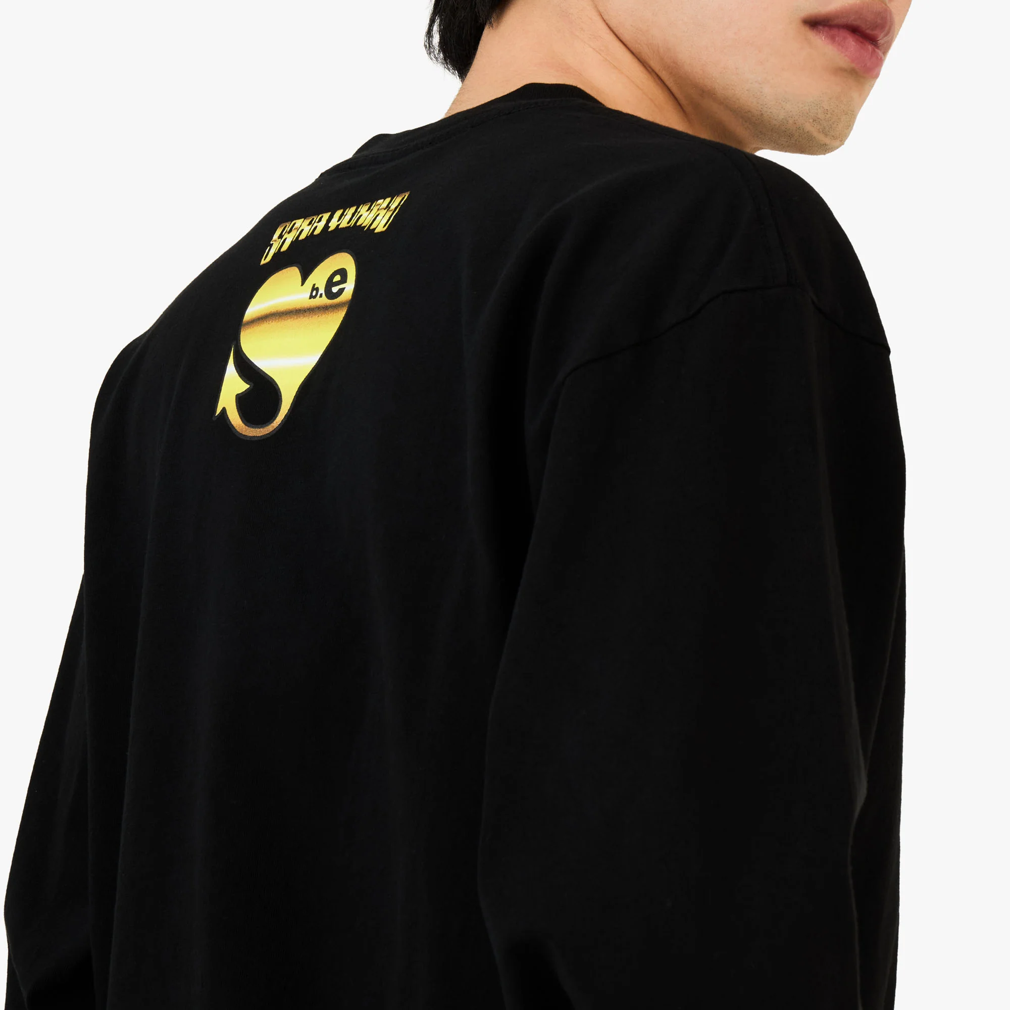 b.Eautiful x Sara Yukiko b.e Angel LS Shirt Black - Image 5
