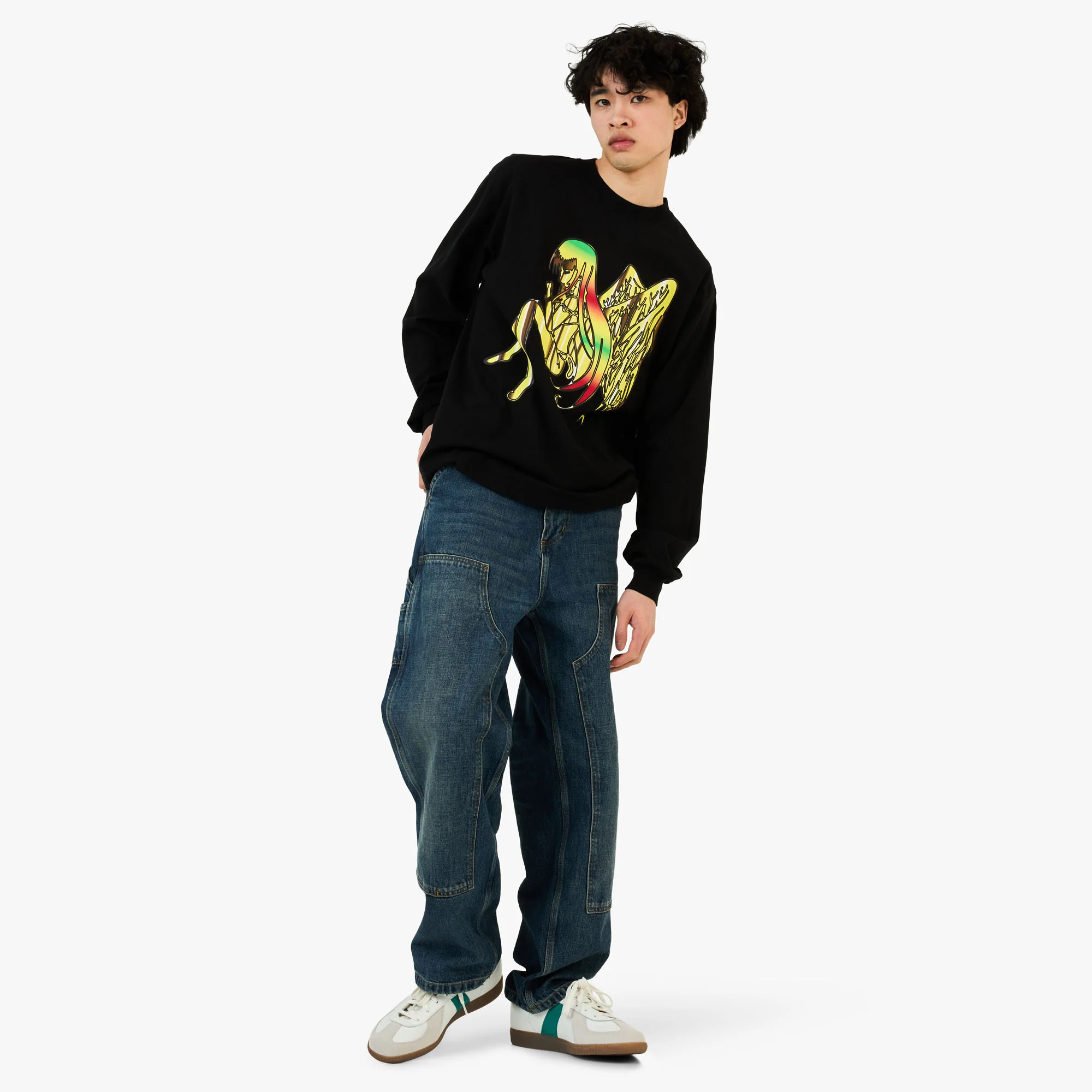 b.Eautiful x Sara Yukiko b.e Angel LS Shirt Black - Image 6