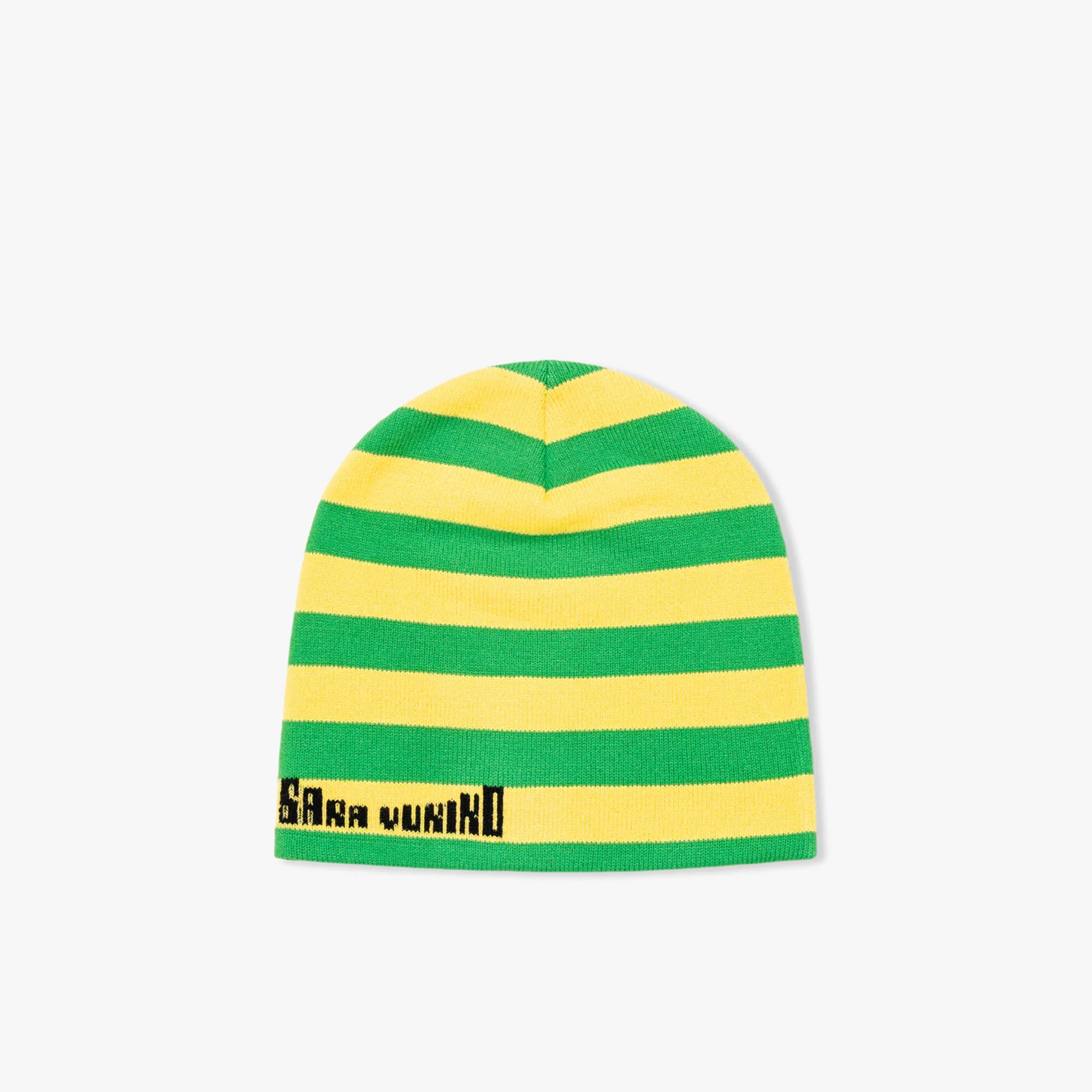 b.Eautiful x Sara Yukiko b.e Bad Beanie Green / Yellow - Image 4