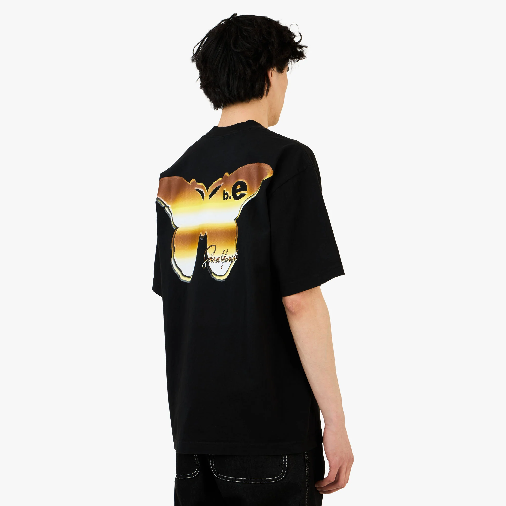 b.Eautiful x Sara Yukiko b.e Girl T-Shirt Black - Image 3