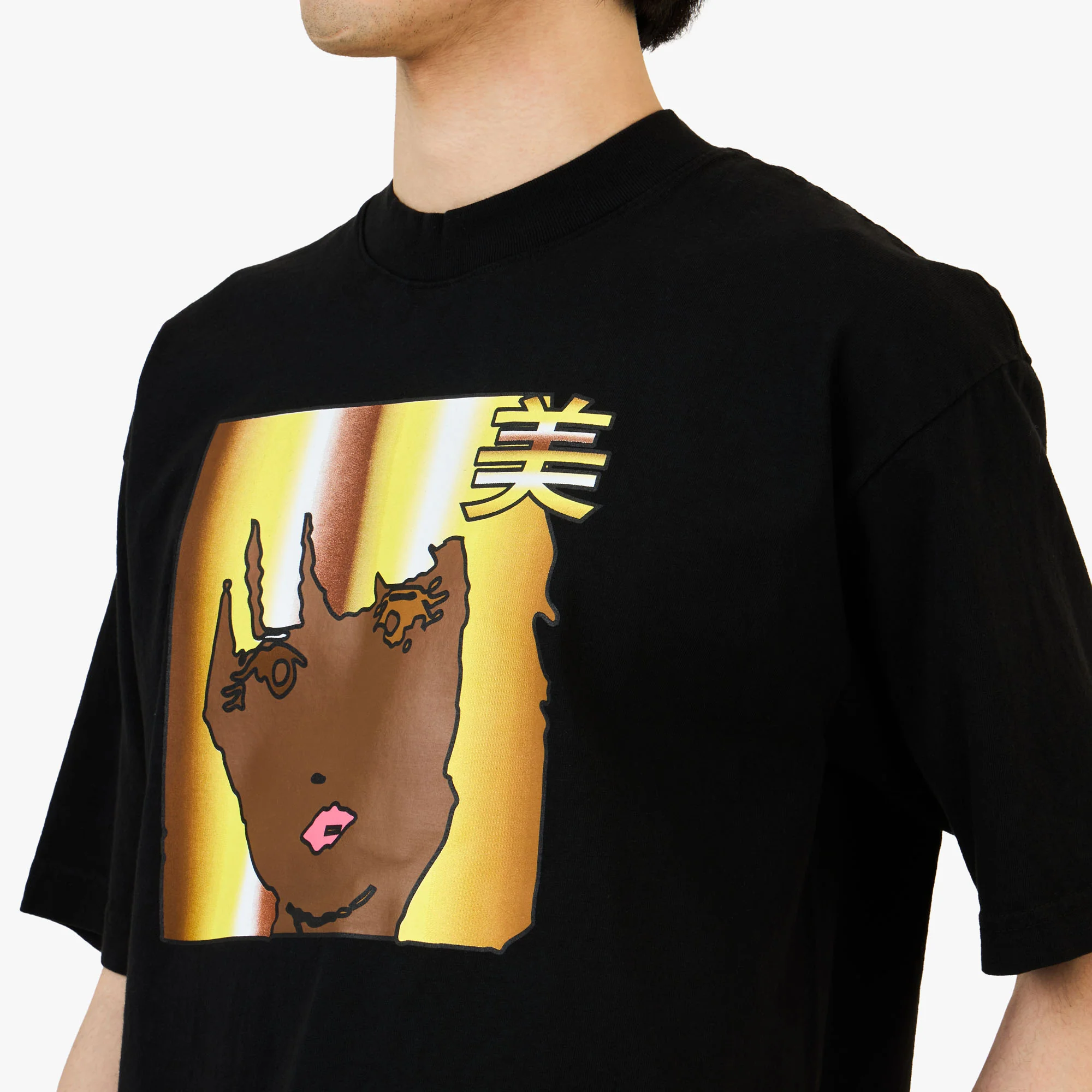 b.Eautiful x Sara Yukiko b.e Girl T-Shirt Black - Image 4