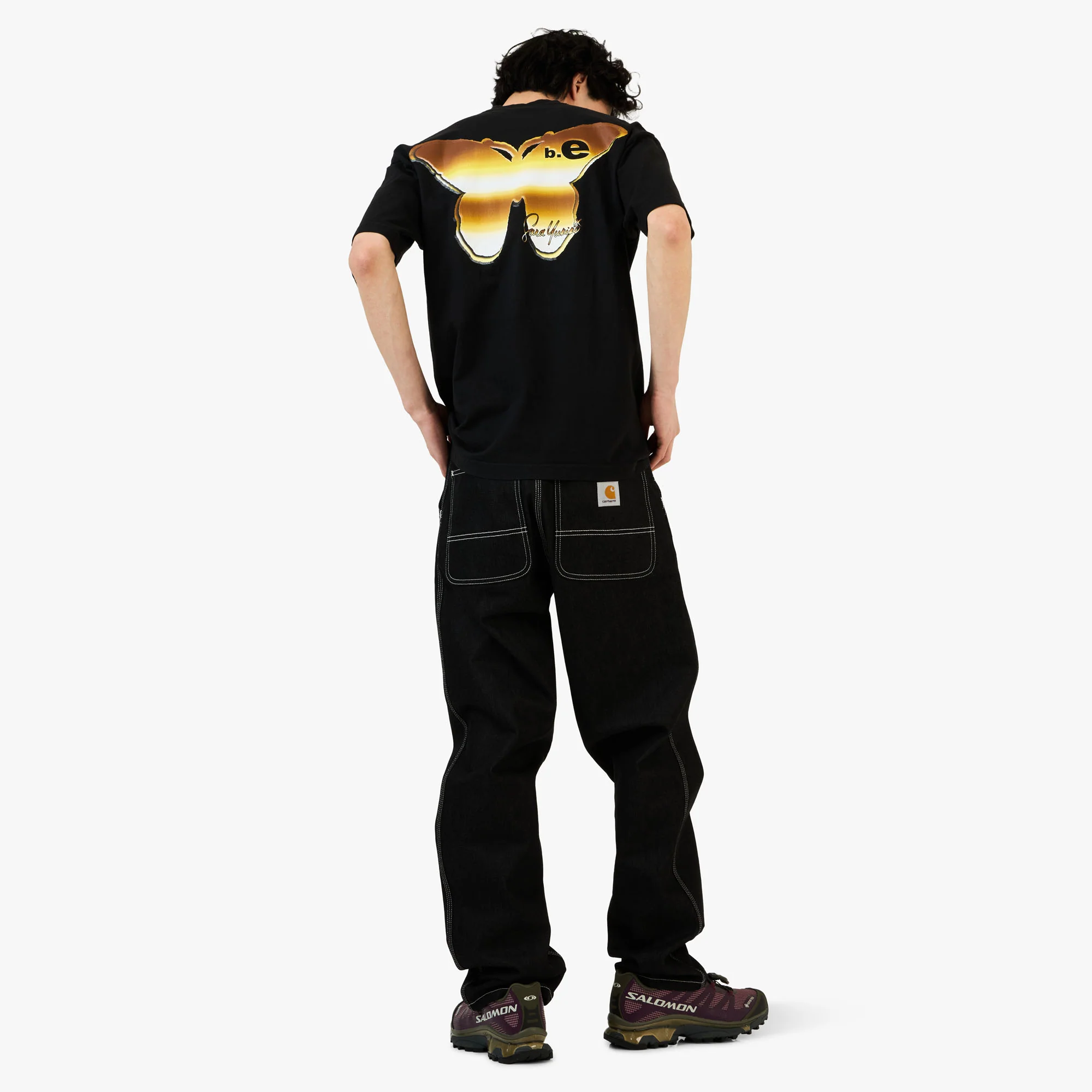 b.Eautiful x Sara Yukiko b.e Girl T-Shirt Black - Image 7