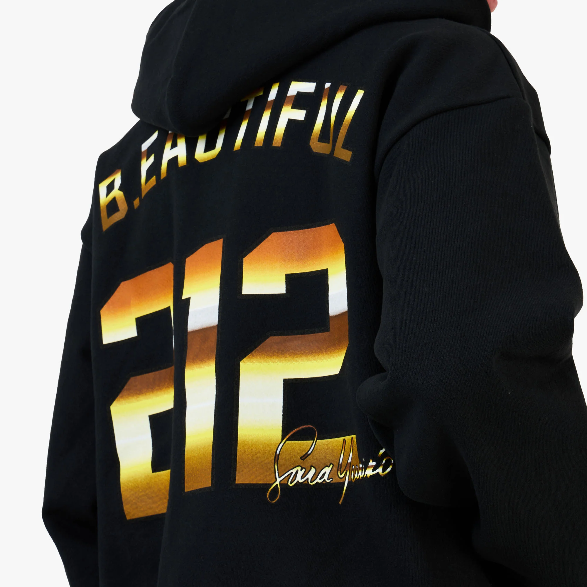 b.Eautiful x Sara Yukiko Wavy NY Zip Up Hoodie Navy - Image 5