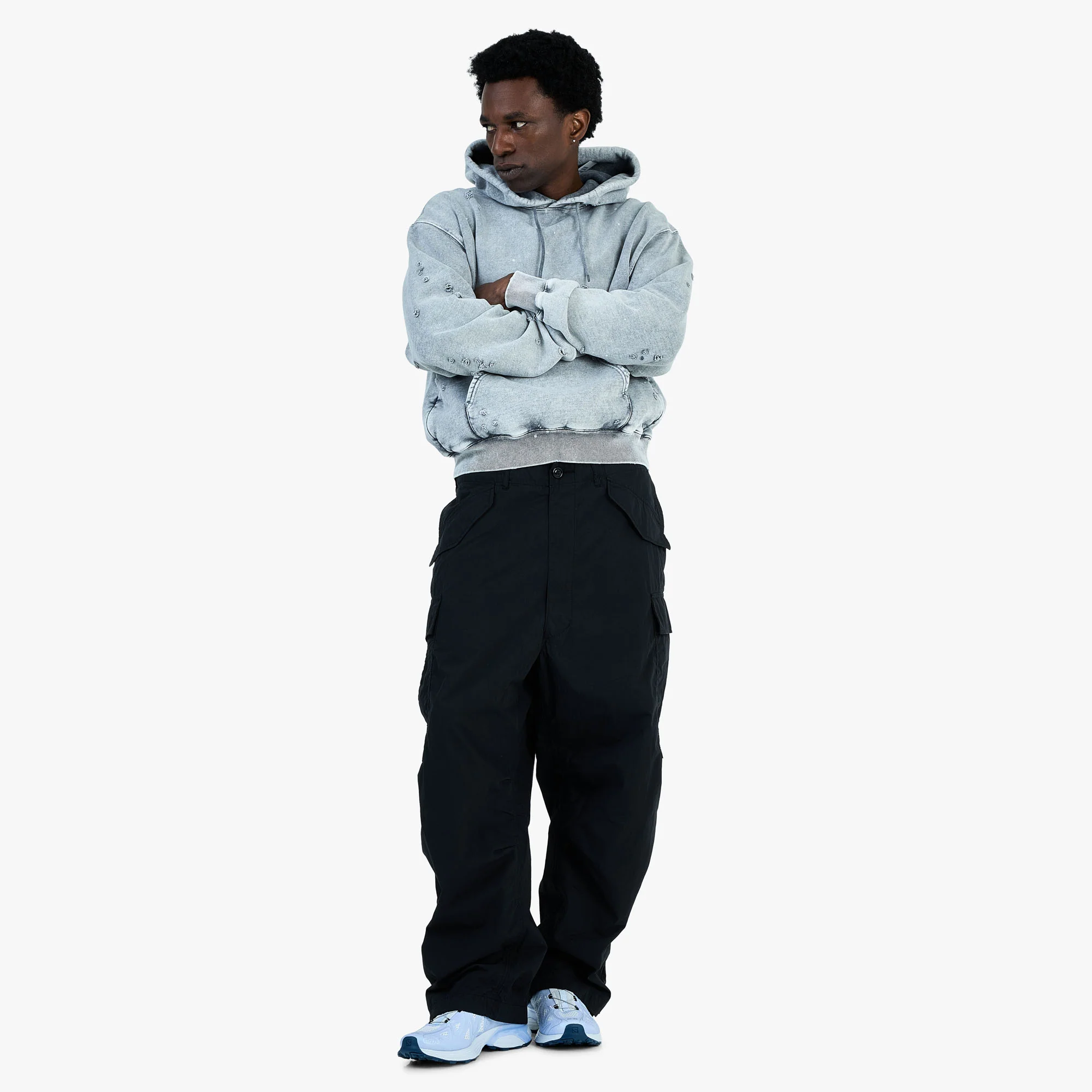 BEAMS Big 6 Pockets Cargo Pants / Black - Image 6