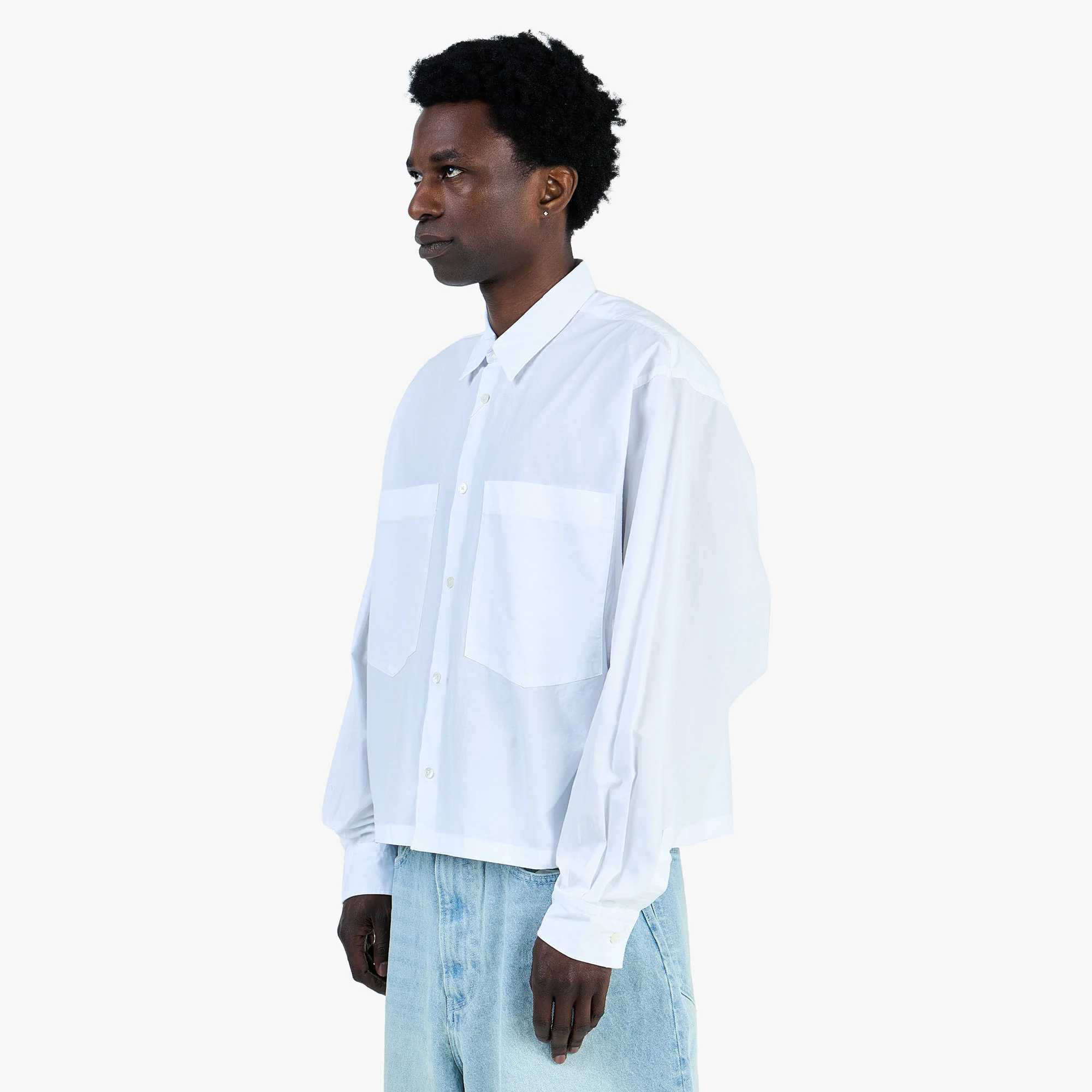 BEAMS Wide Arm Shirt / White - Image 2