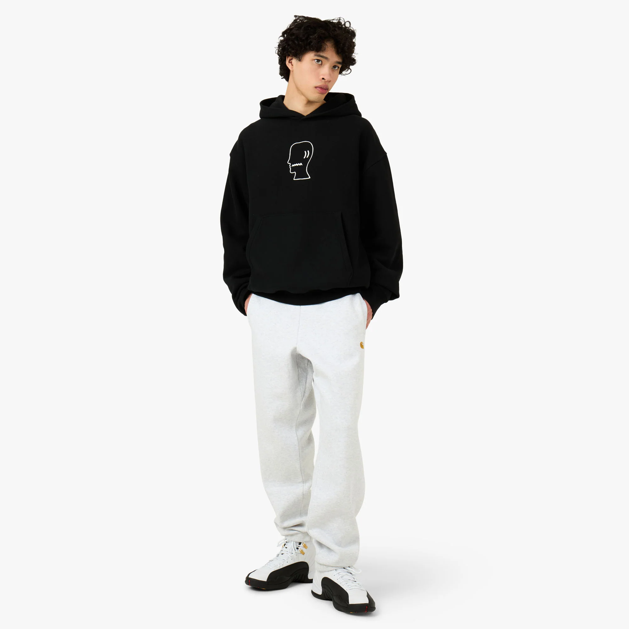 Brain Dead Logohead Hoodie Black - Image 6
